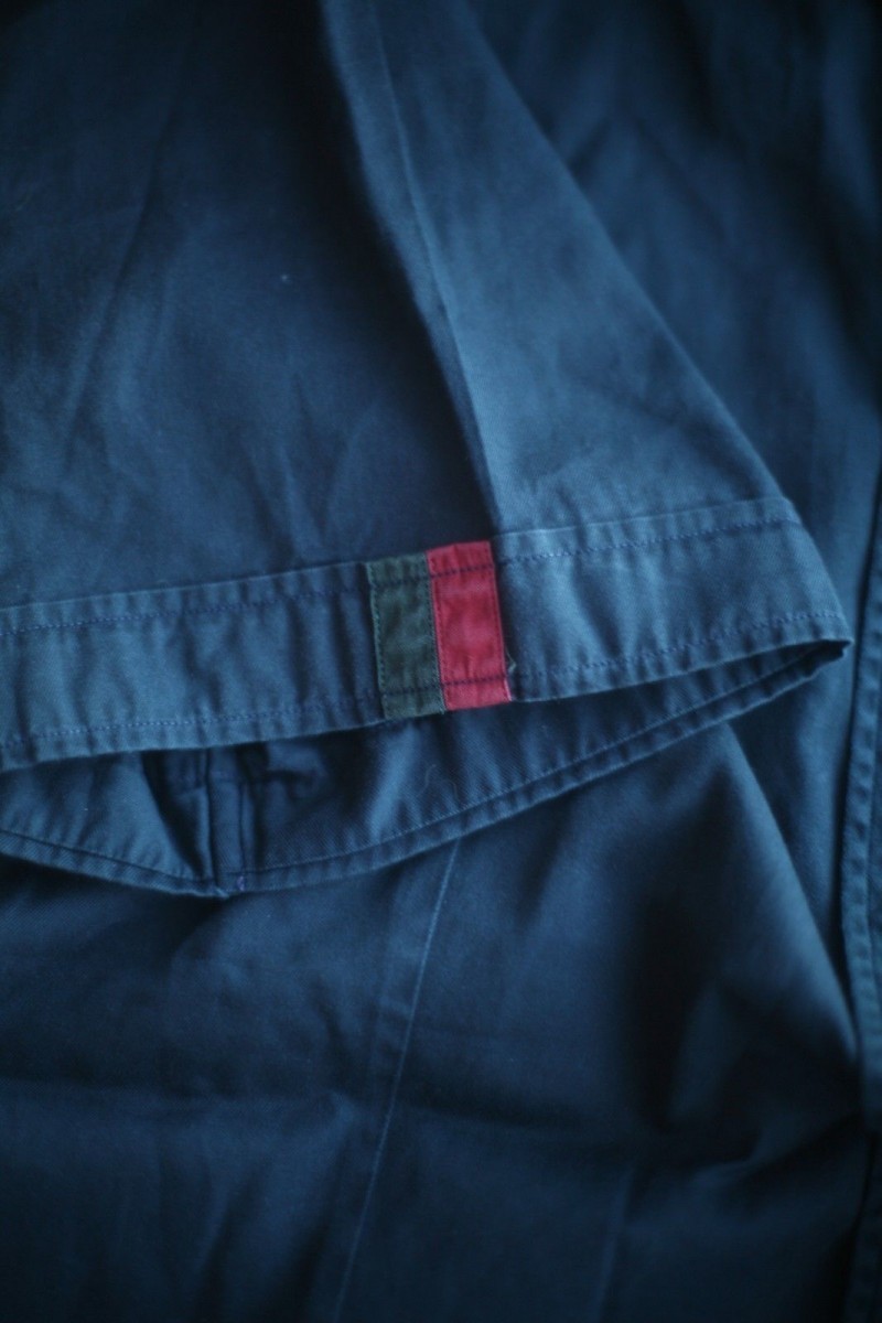 Navy Blue Short Sleeve Chest Pocket Shirt - 2