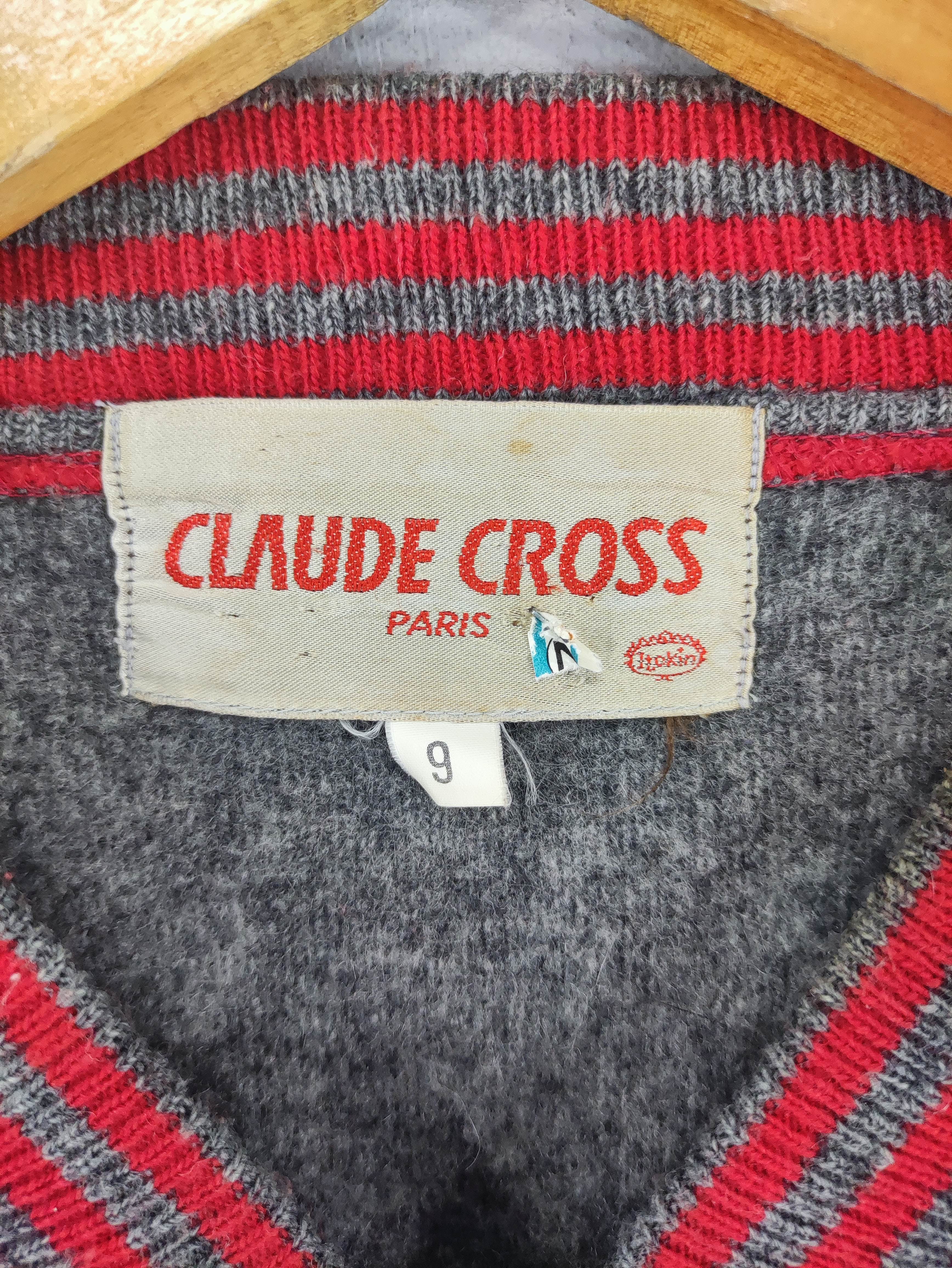 Vintage Claude Cross Varsity Wool Jacket Zipper - 3