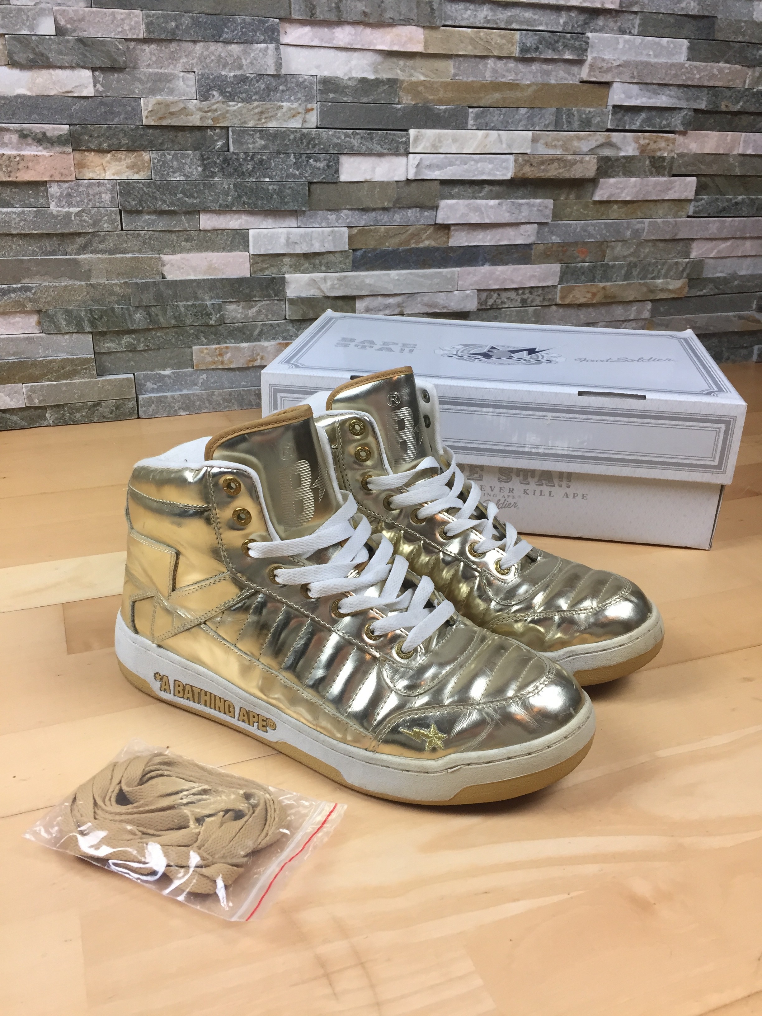 Bape Bapesta Hightops with Box - 1