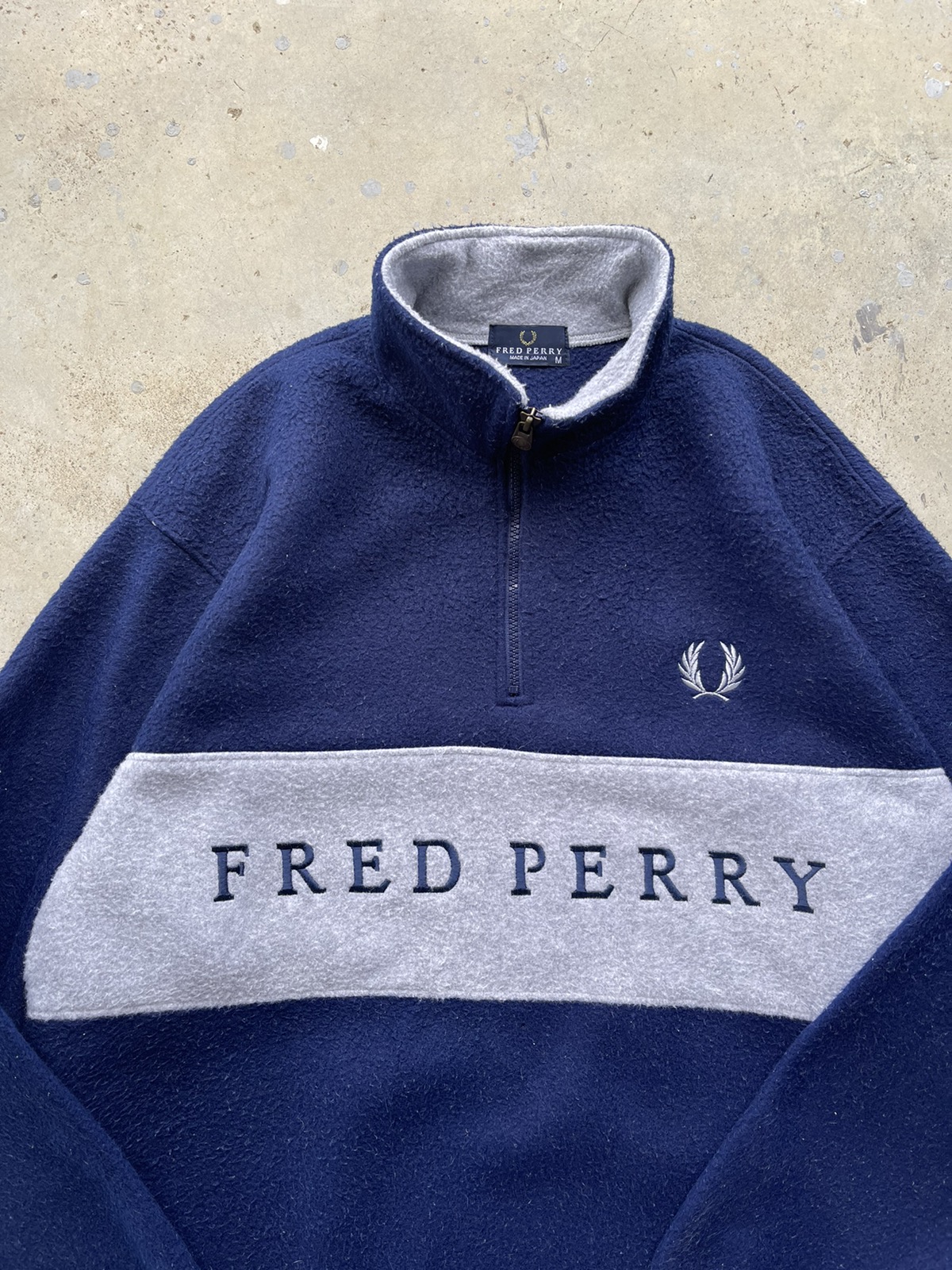 Fred Perry Chest Spell Out Half zipper pullover - 2
