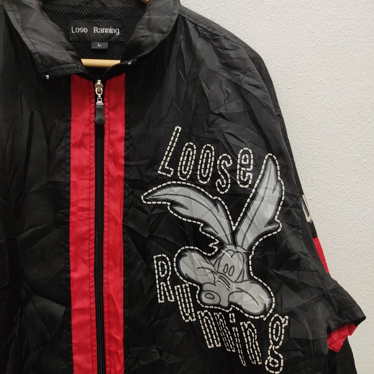 American Vintage - Vintage Loose Running Coyote Big Logo Cartoon Jacket - 3