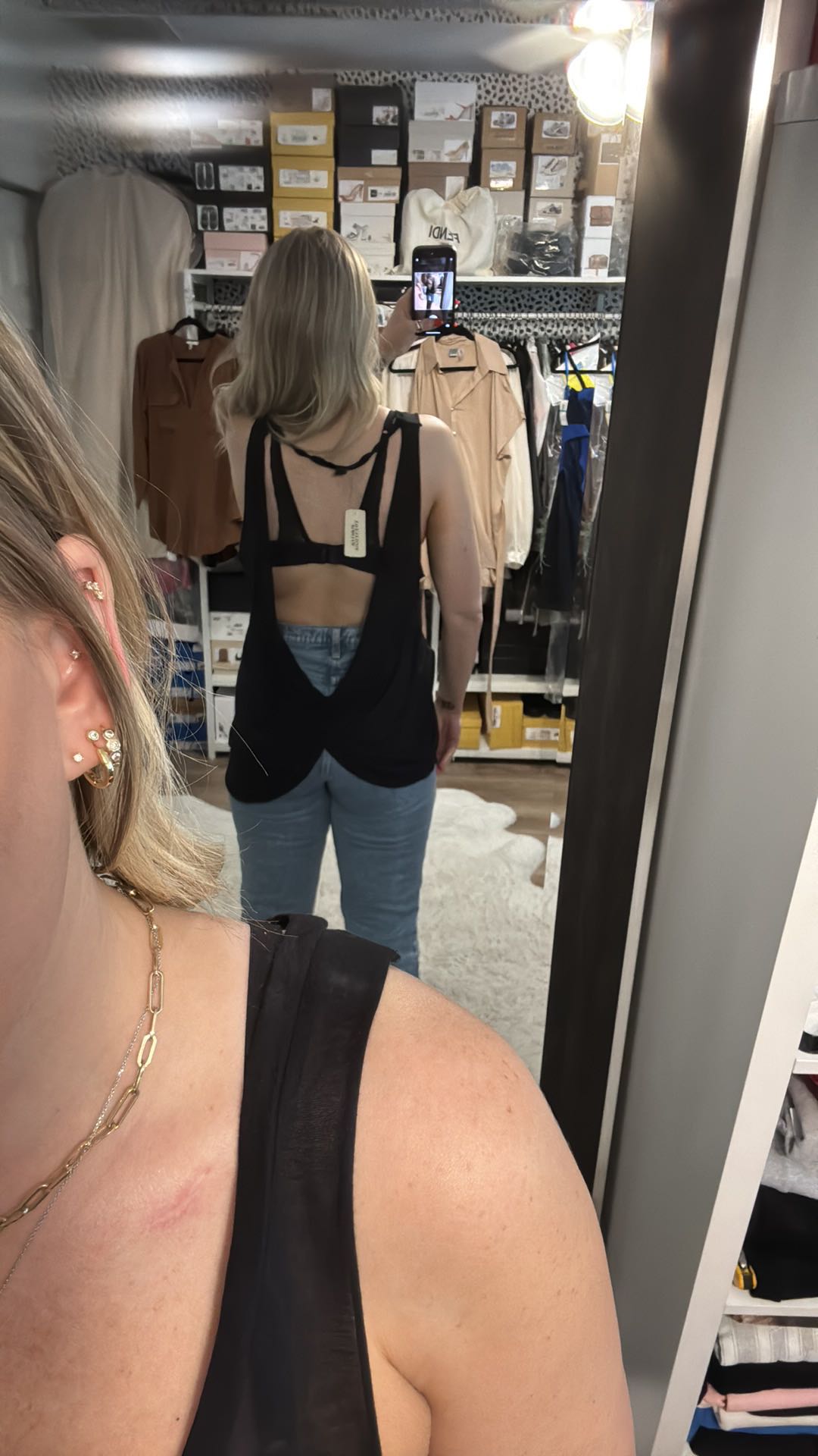 Forever 21 Sheer Drapey Crossover Back Tank - 3