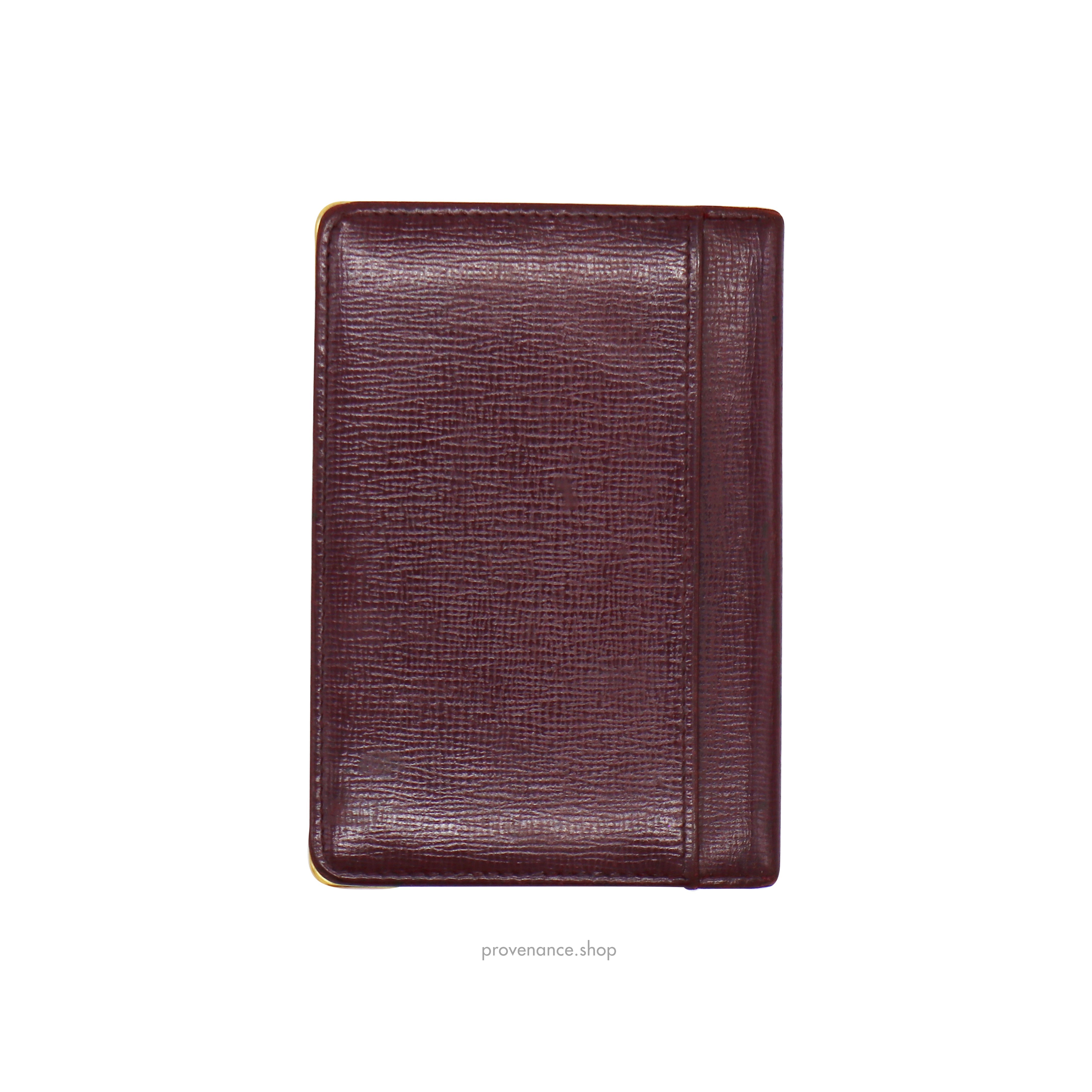 Cartier Pocket Organizer Wallet - Burgundy Leather - 2