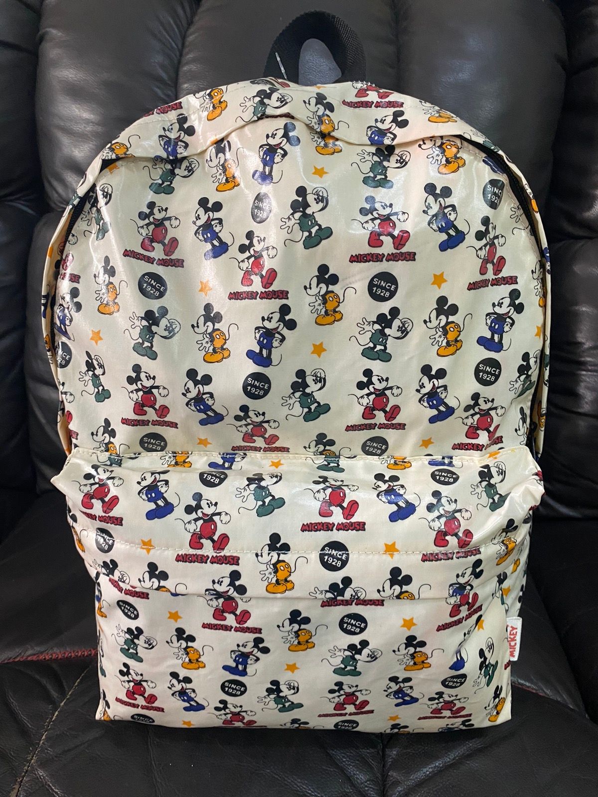 Mickey Mouse Full Print Waterproof Backpack - 1