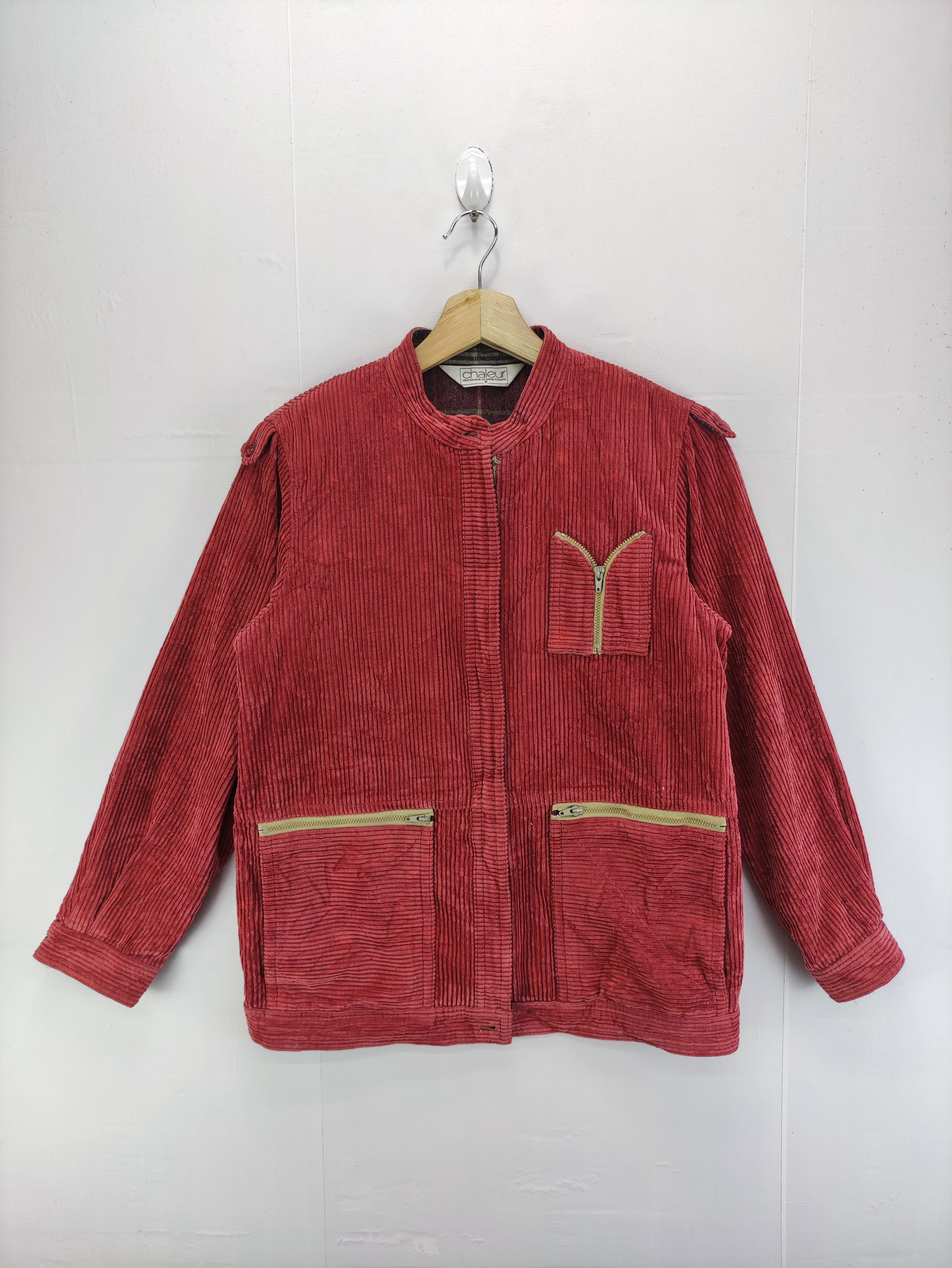 Vintage Cuduroy Jacket Zipper By Chaleur - 1