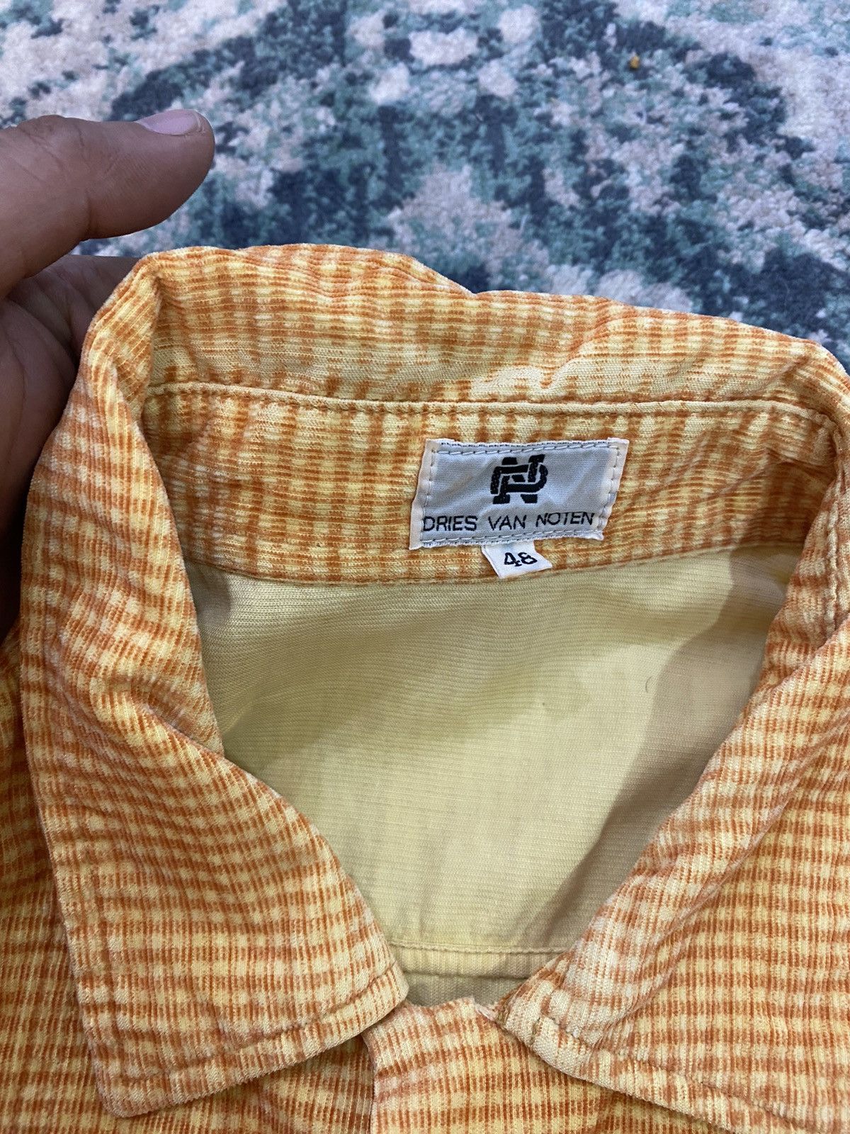 Corduroy Checker Flannel Shirt Vintage - 5