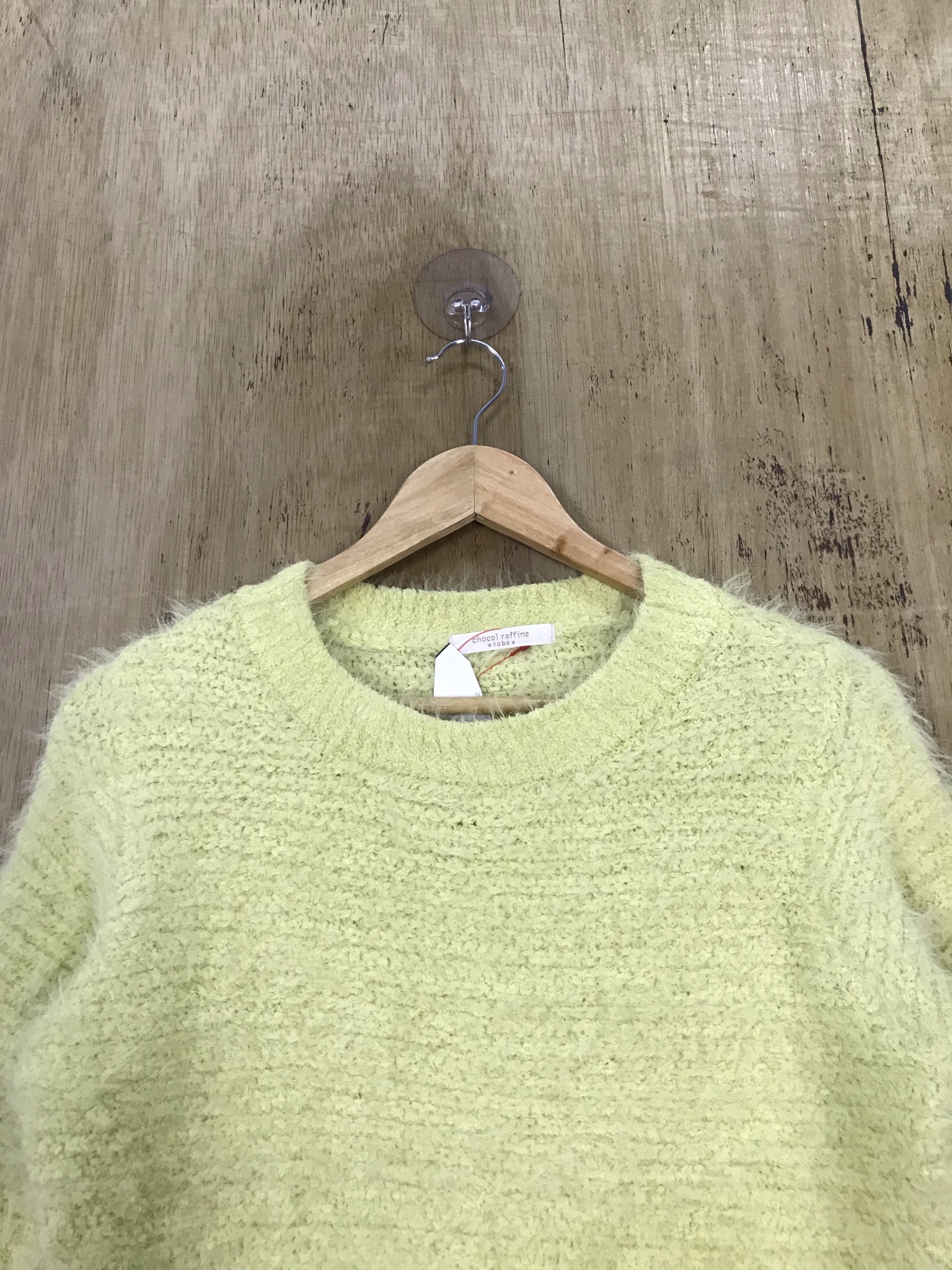 Japanese Brand - Chocol Raffine Mohair Soft Fur Knit Sweater CropTop