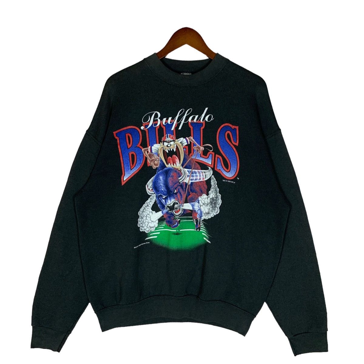 Vintage Buffalo Bills Tazmania NFL 93 Sweatshirt Size XL - 1