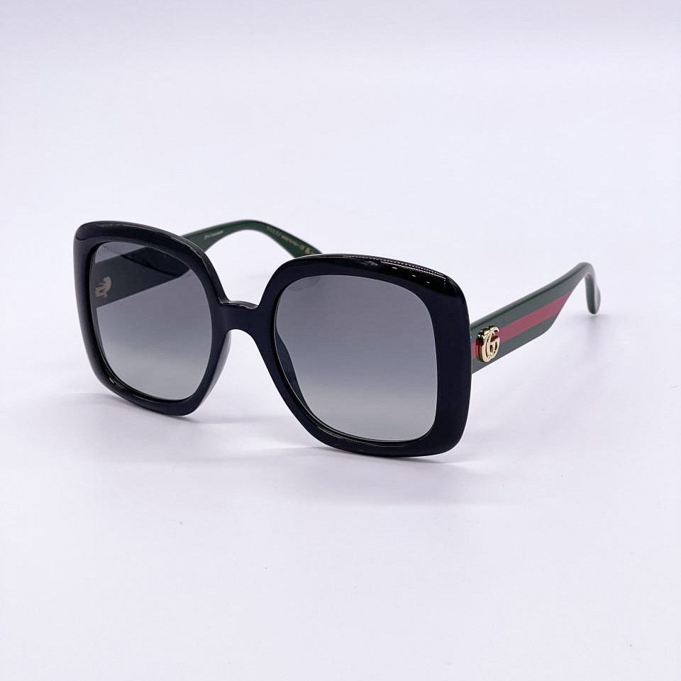 NEW GUCCI SUNGLASSES GG0713S 006 BLACK OVERSIZED WOMEN - 5