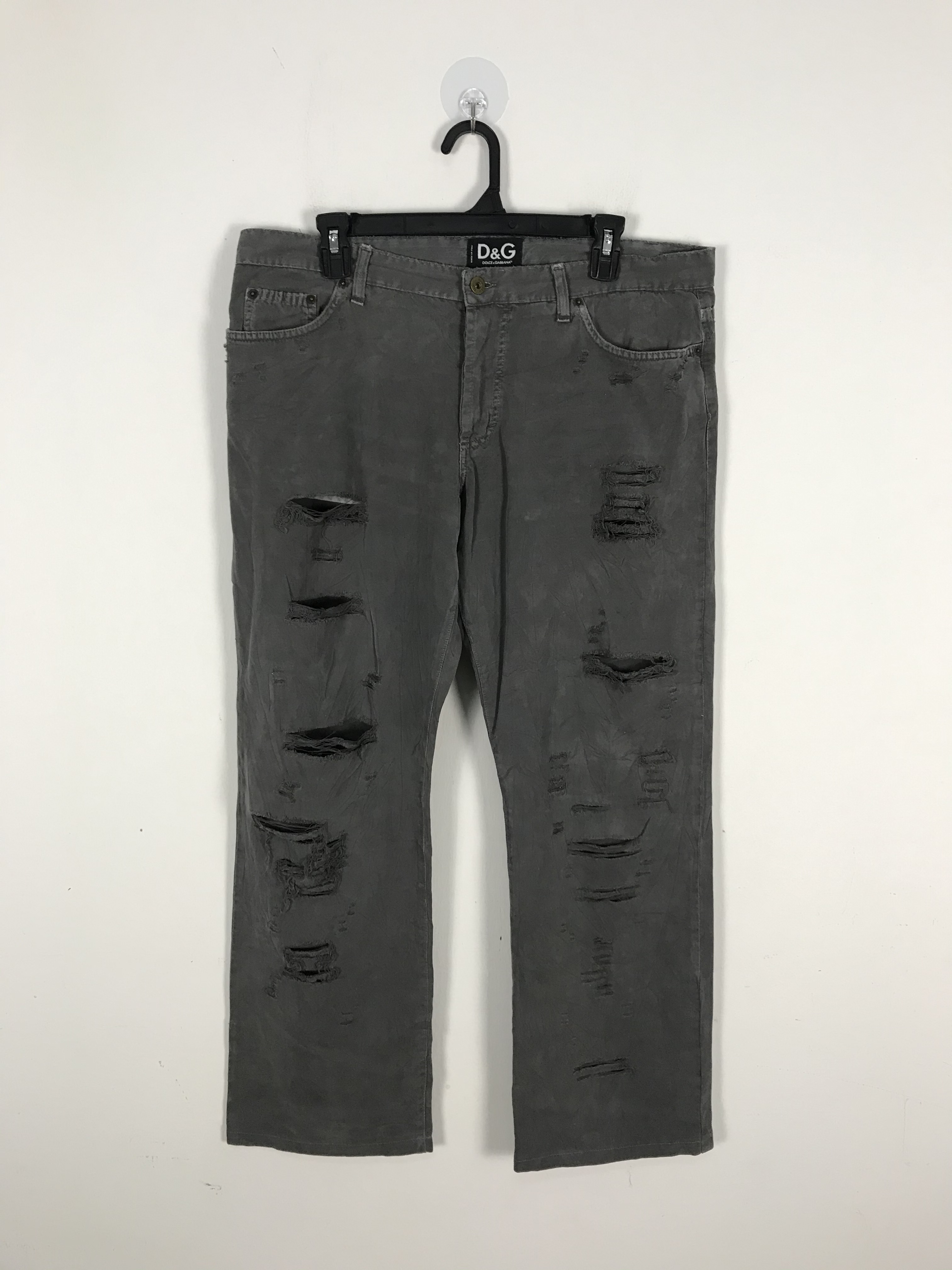 Dolce & Gabbana Distressed Distroyed Ripped Pant #2592 - 1