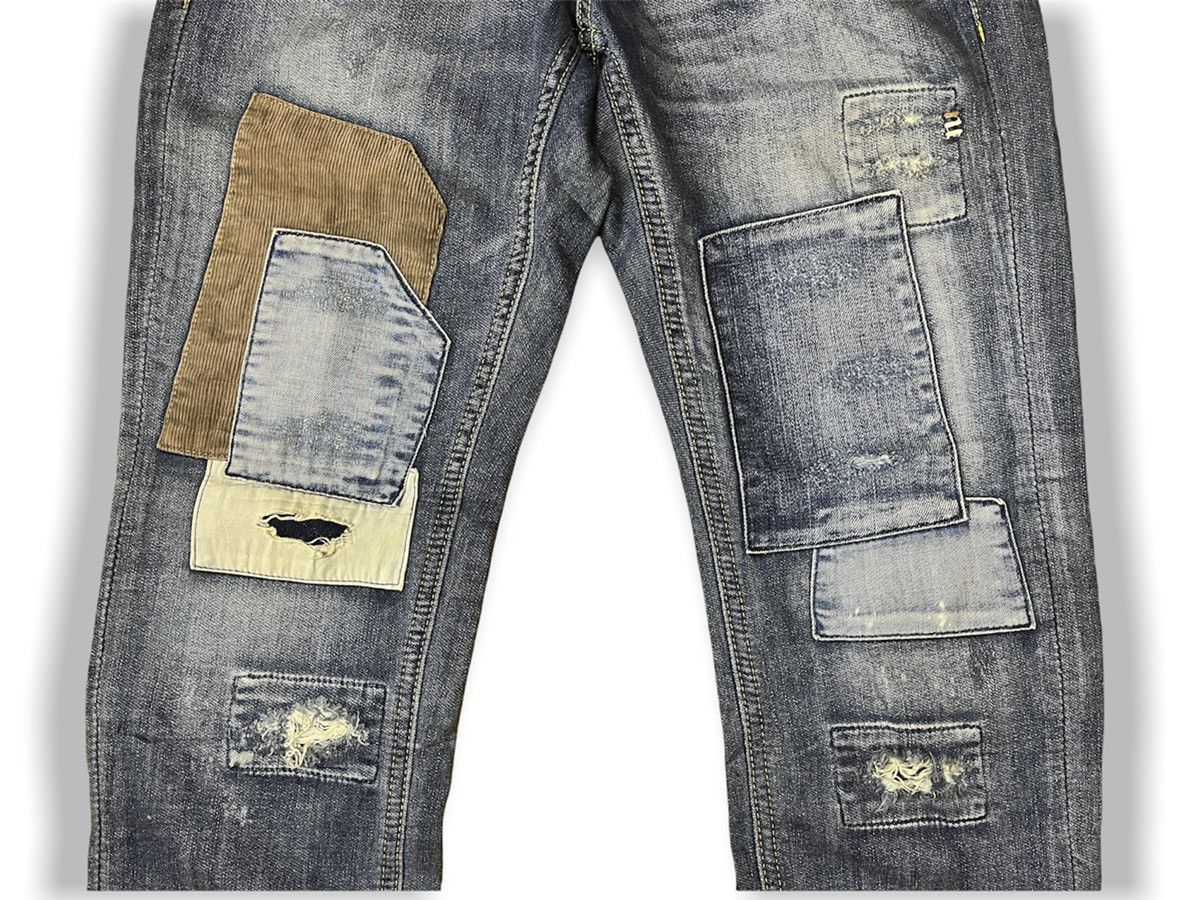 BRAPPERS DISTRESSED DENIM Patches Streetwear - 9