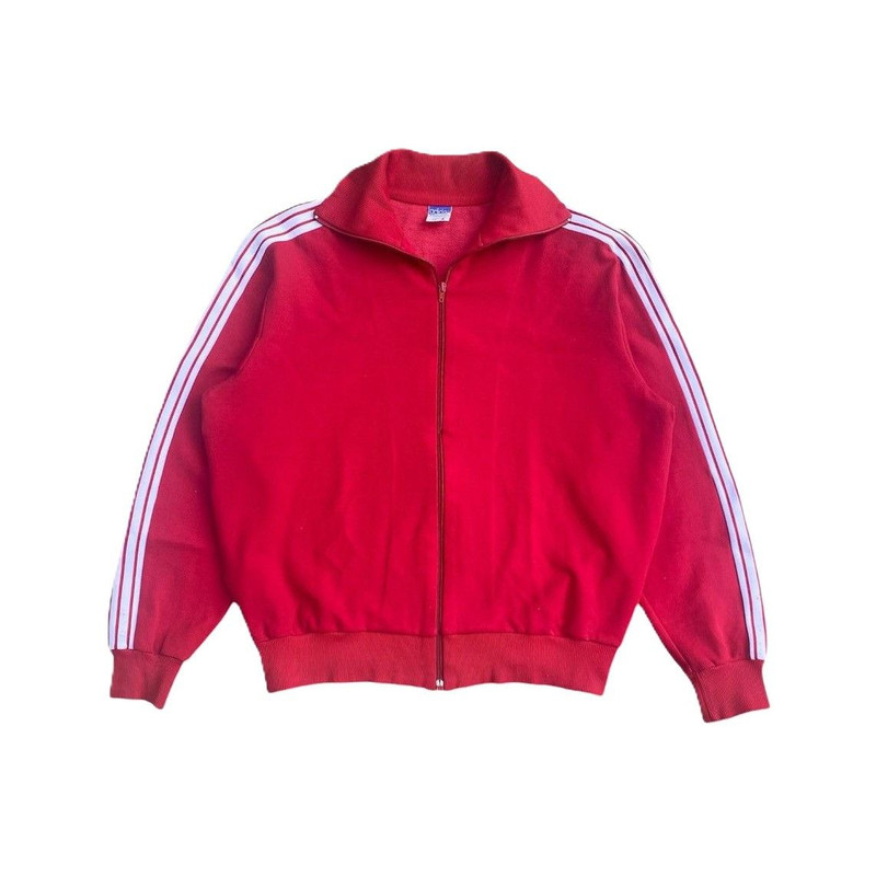 Vintage 70s Adidas West Germany Three Stripe Track Top - 1