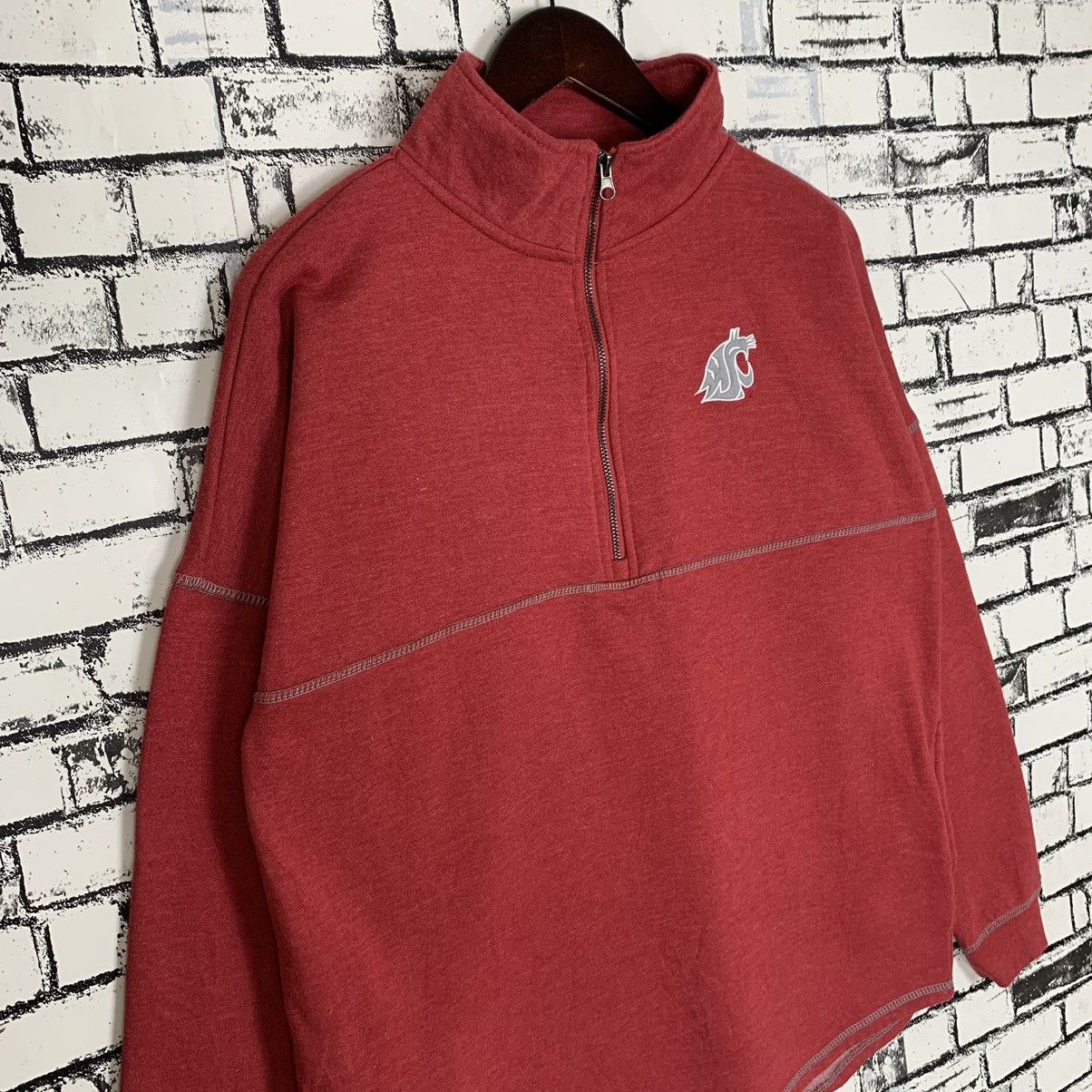 Vintage - Washington State University Cougars Small Logo Half Zip - 5