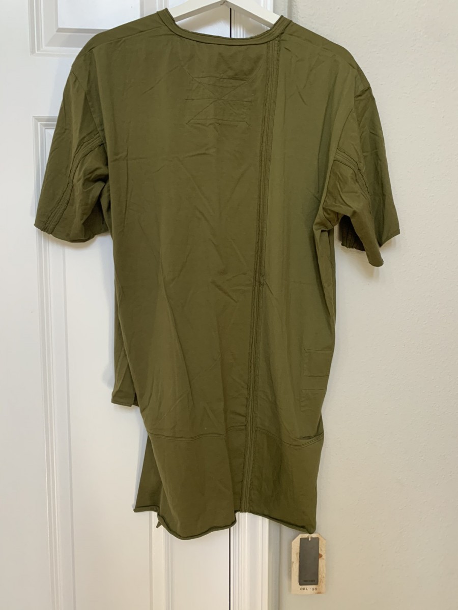 Cotton slit hem shirt size 50 green - 2
