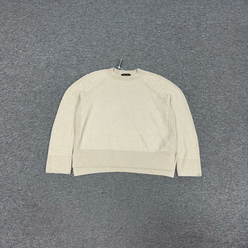 Loro Piana Offwhite Baby Cashmere Beige sweater - 1