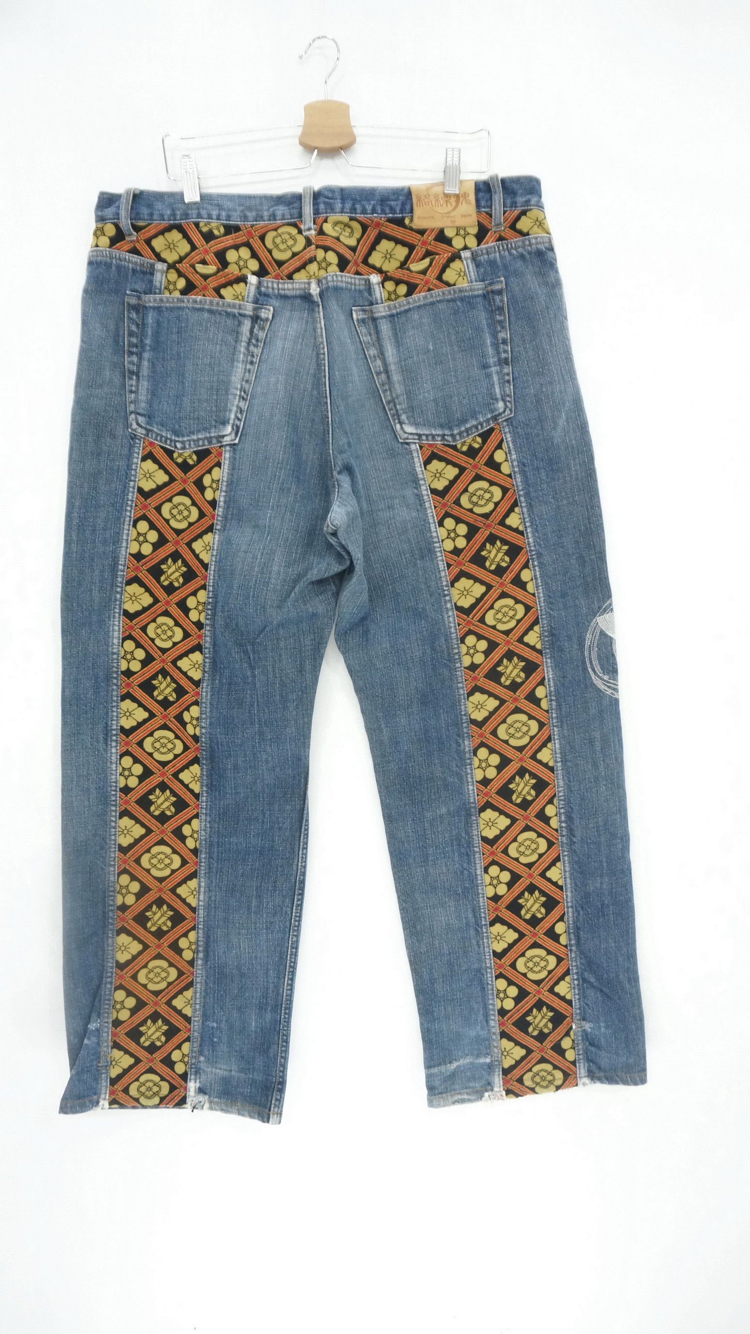 Japanese Brand - 🌸🌸Rare Karakuri Tamashi Koi Embroidery Vintage Jeans - 6