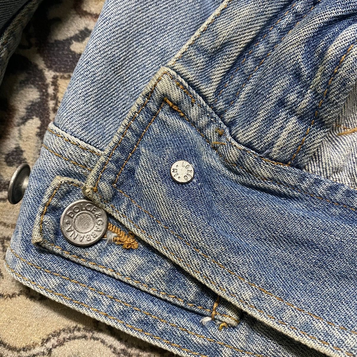 Vintage Dolce&Gabbana Denim Jacket Double Zipper Mudwash - 20