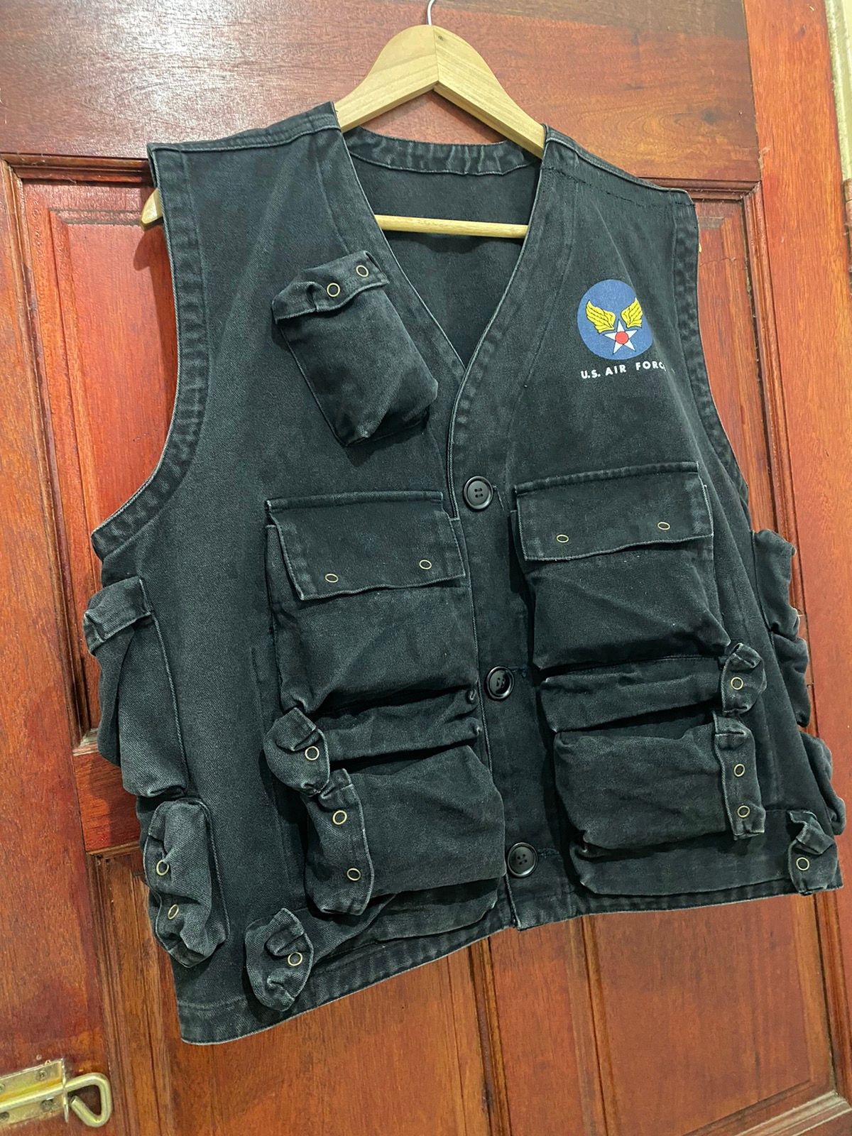 Vintage Military Us Airforce Tactical Multipocket Vest 16 - 3