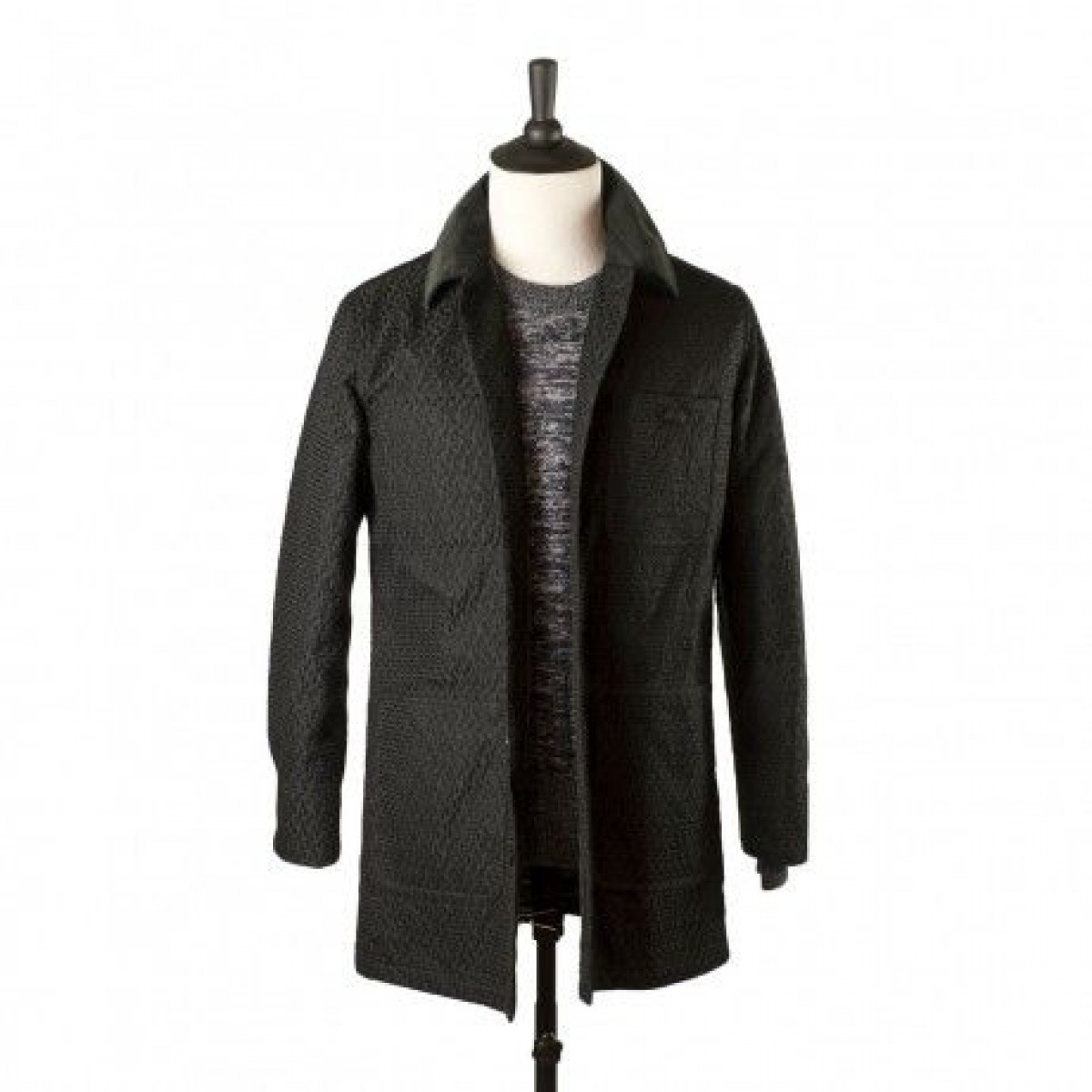Ts(S) - coverall coat with black overstitch and corduroy collar sz5 - 1
