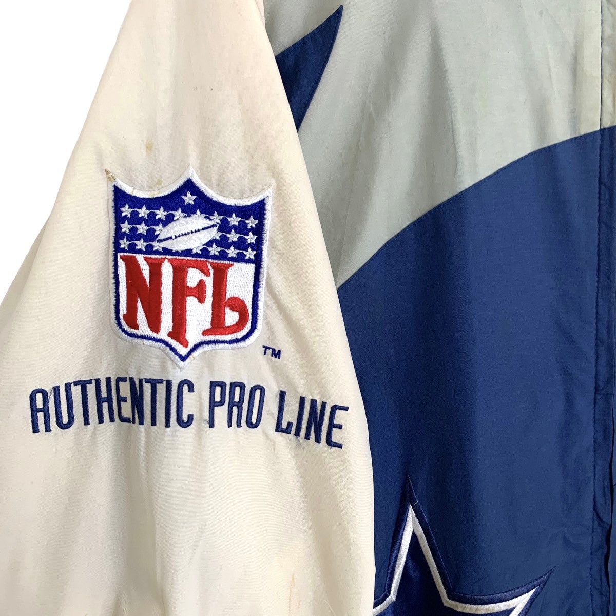 Vintage - Vtg NFL Authentic Pro Line Dallas Cowboys Windbreaker Jacket - 8