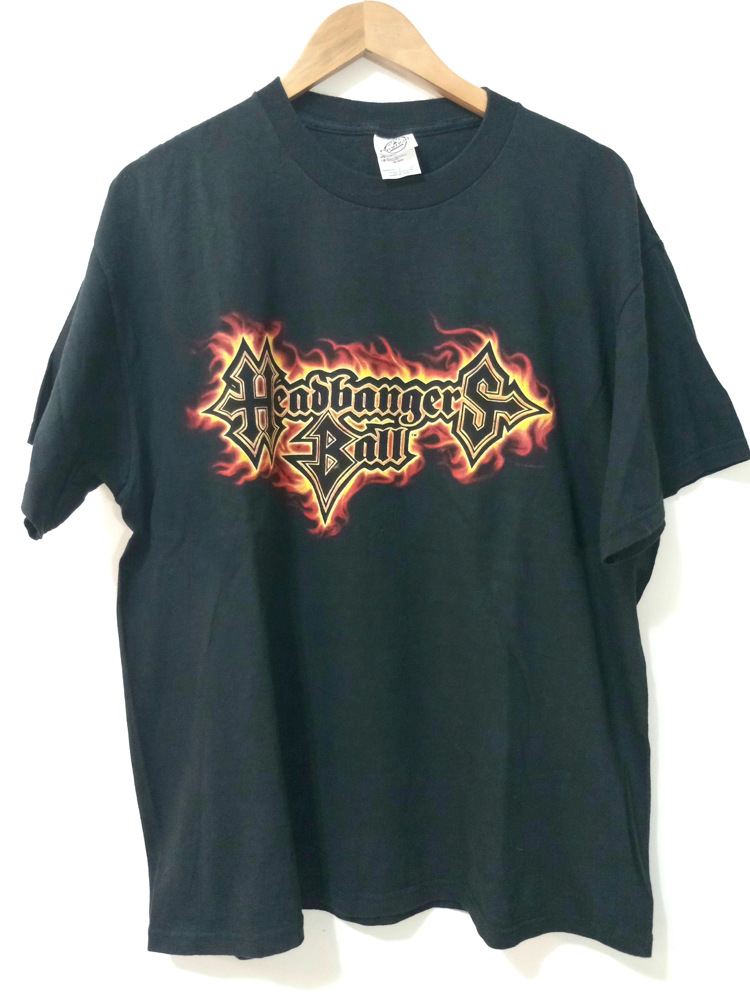 Other Designers Vintage Y2K MTV Headbangers Ball 2003 T-Shirt | fairwarning  | REVERSIBLE