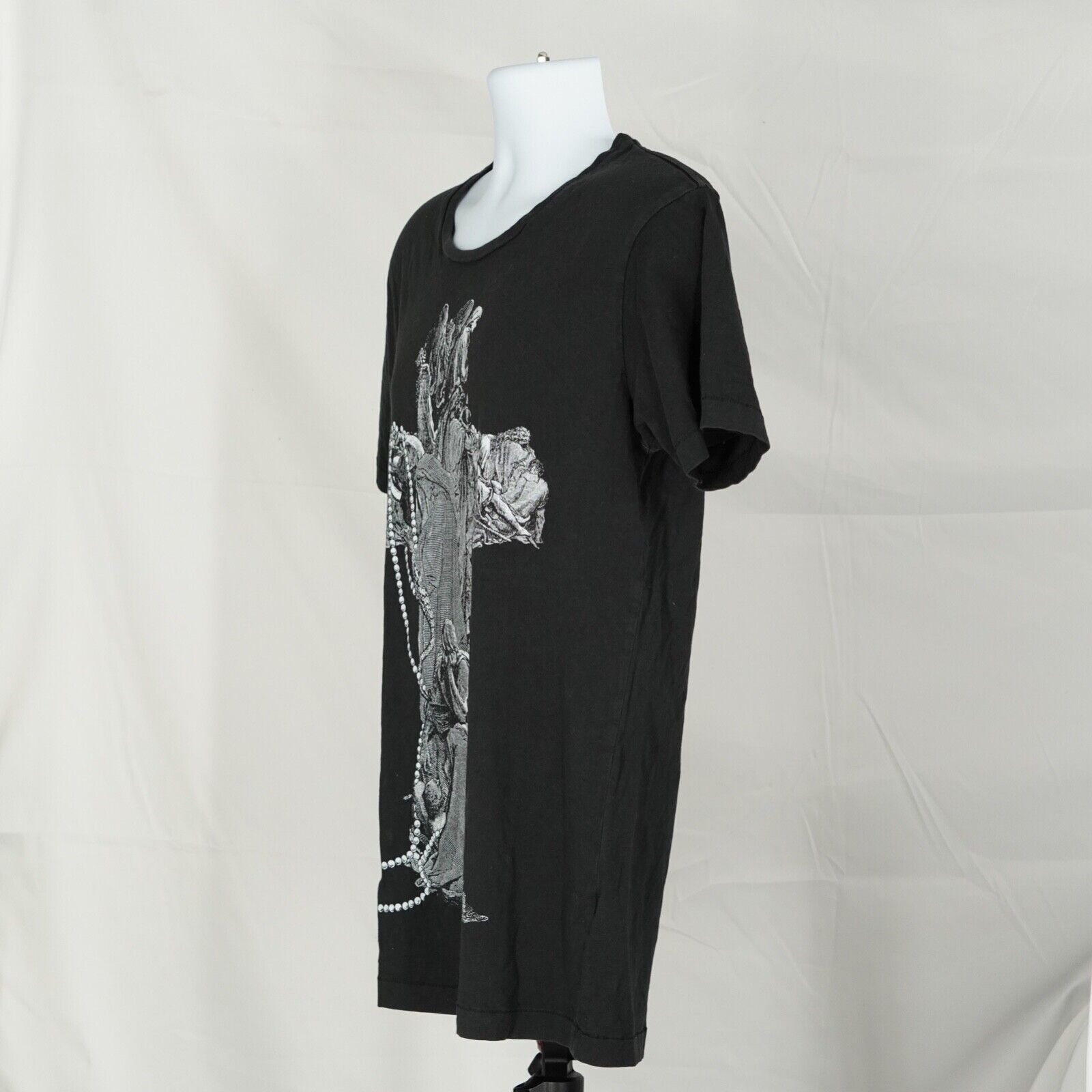 Tsubi Black Cross Graphic T Shirt - 3