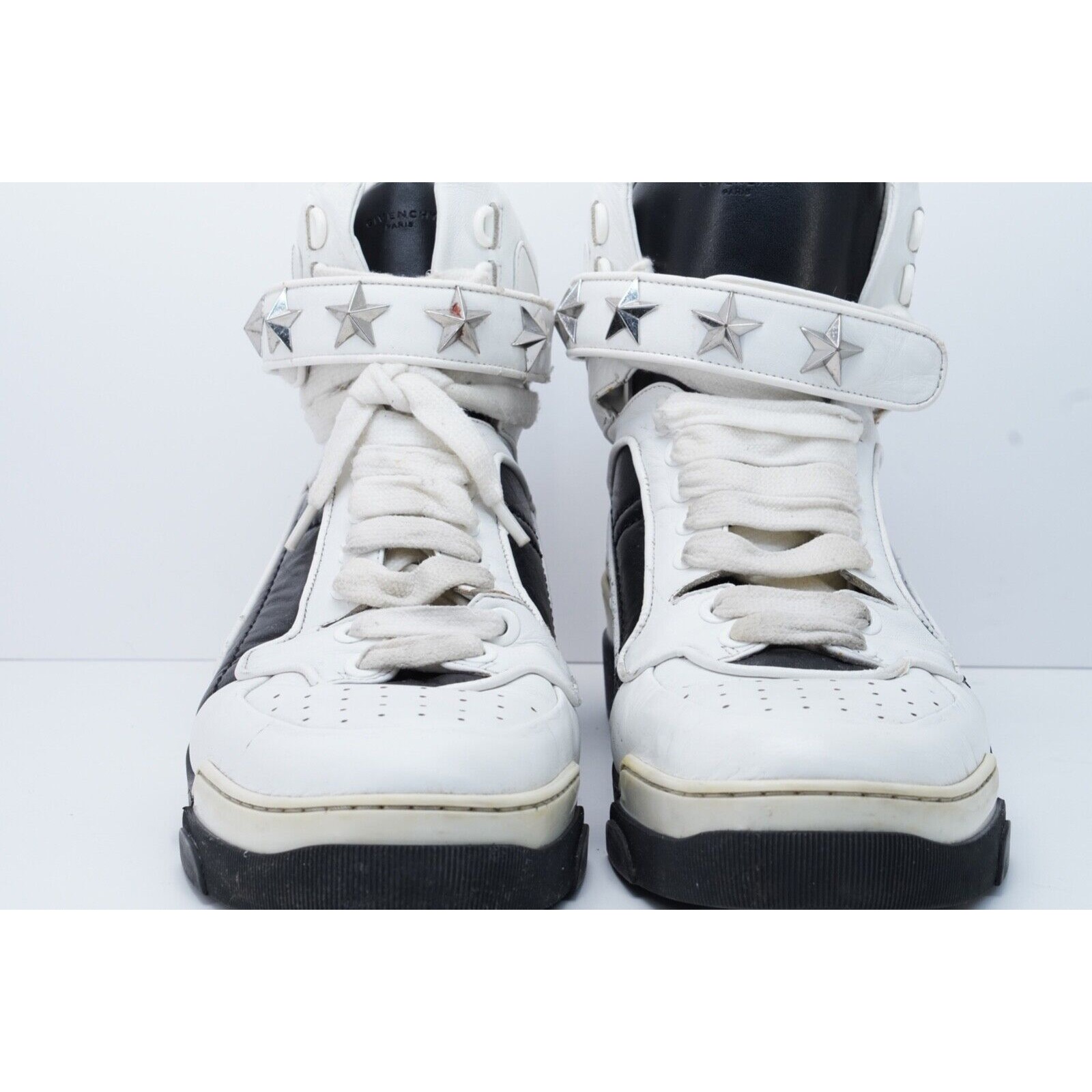 Givenchy Tyson Star Sneakers Shoes White Leather High Top 44 - 5