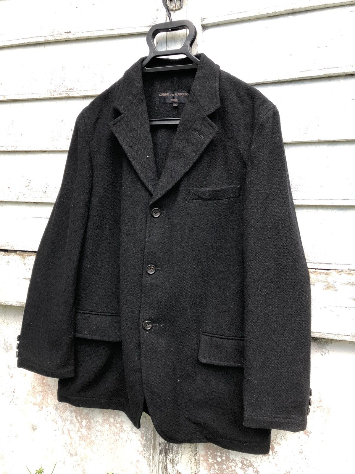 COMME DES GARCON HOMME AD 2000 WOOL JACKET - 2