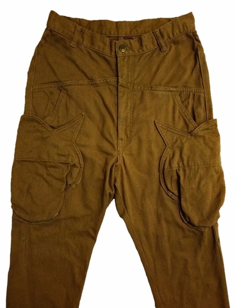Mercibeaucoup - Mercibeaucoup Pocket cargo drop crotch pants khakis brown - 6