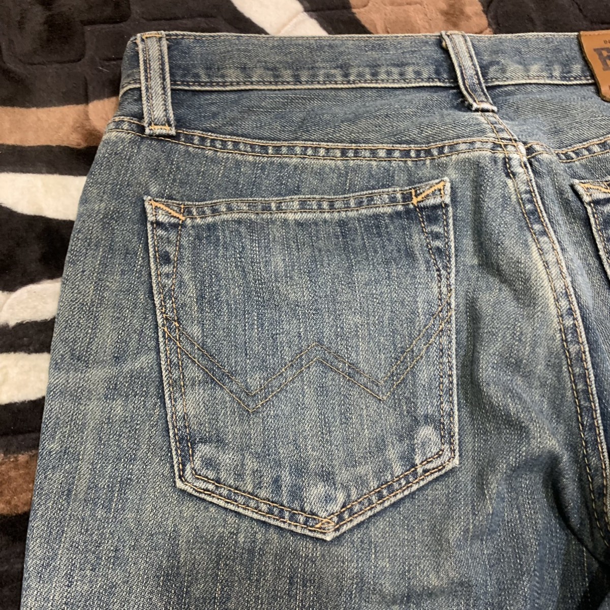 Distressed Denim - EDWIN 403 Vintage 90s Rugged Stonewash Jean - 12