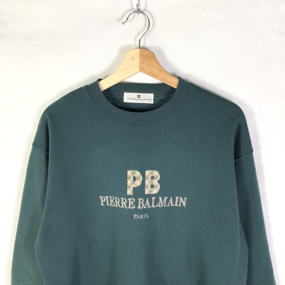 Vintage Pierre Balmain Paris Embroidery Crewneck Sweatshirt - 3