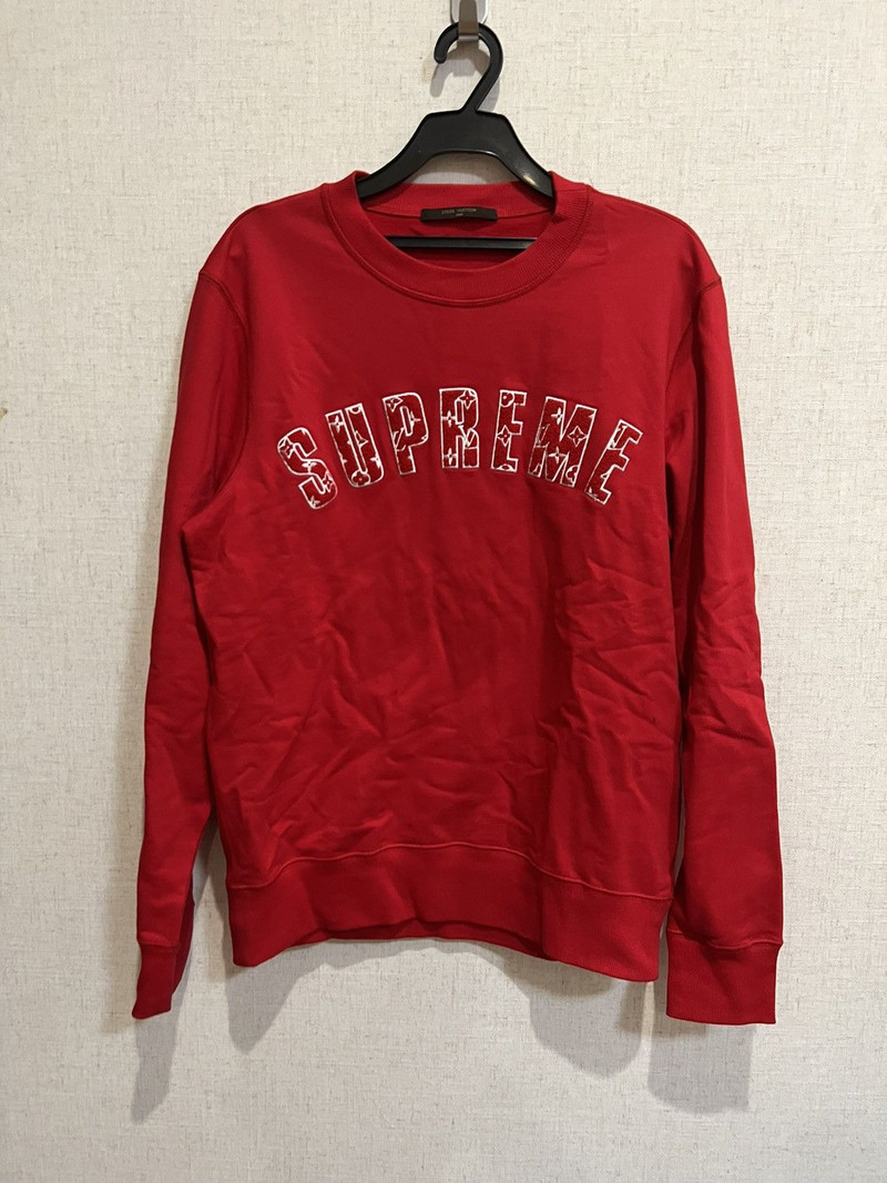 Monogram arch logo crewneck sweatshirt - 1