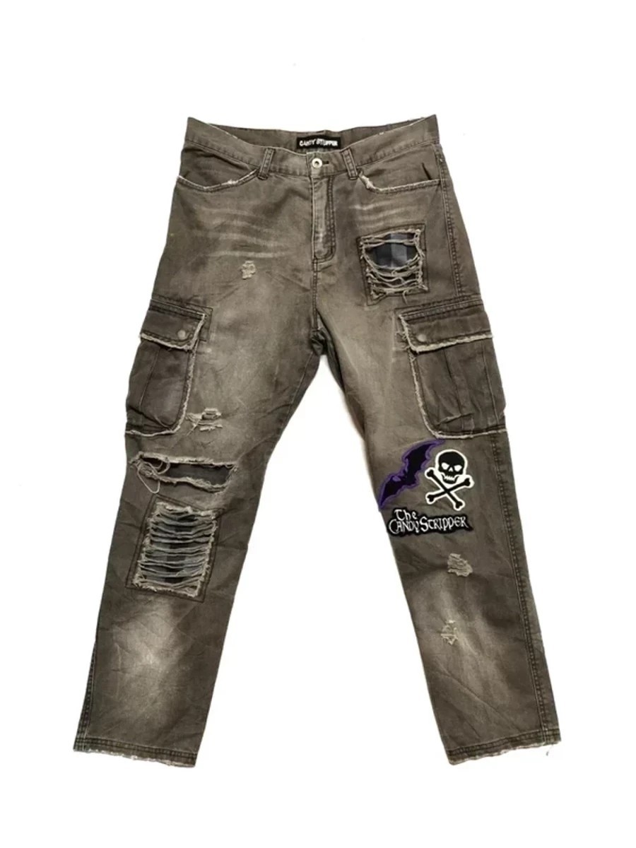 Distressed Denim - Candy Stripper Japan Distressed Pant Trouser - 1
