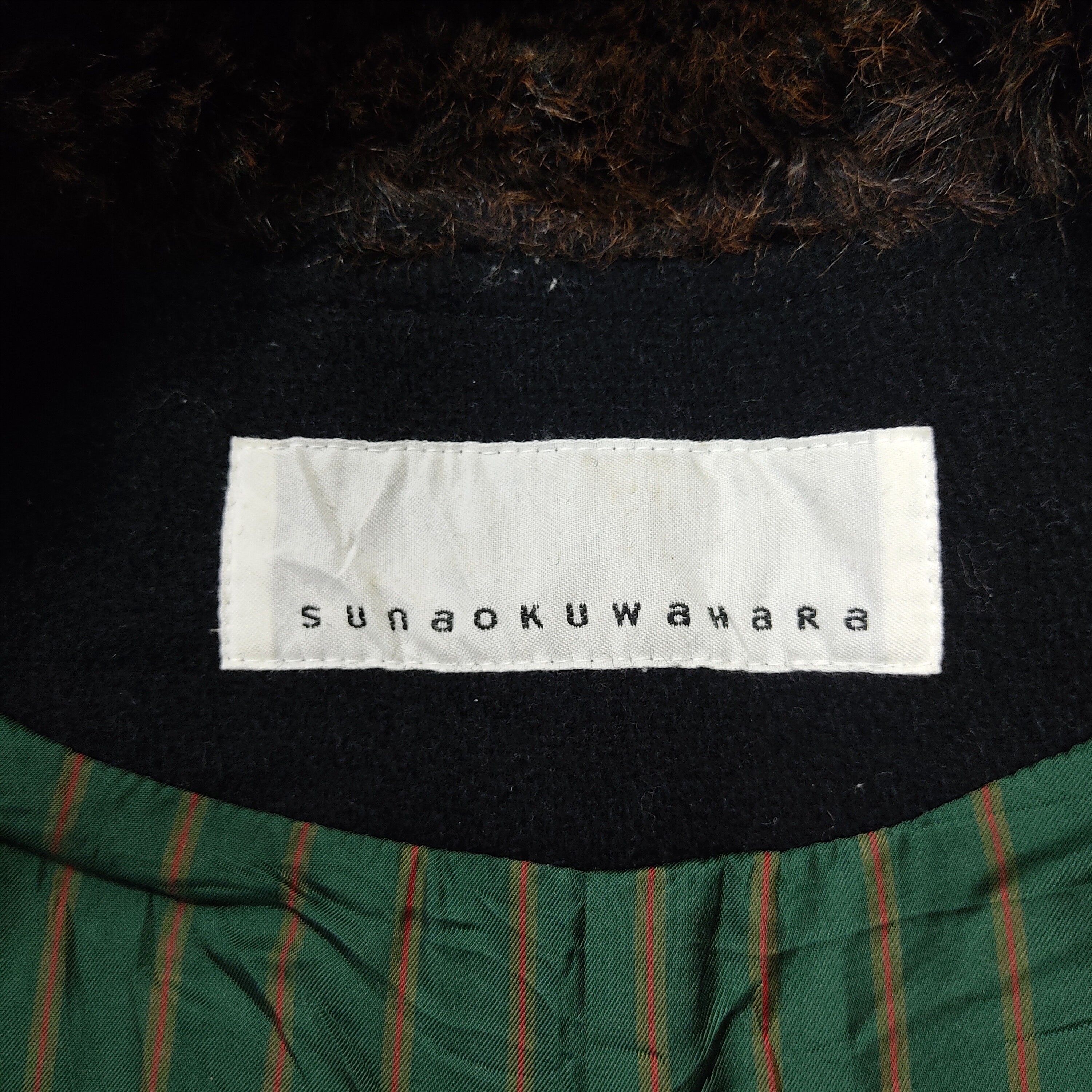 SUNAO KUWAHARA Fur Hooded Wool Duffle Jacket - 11