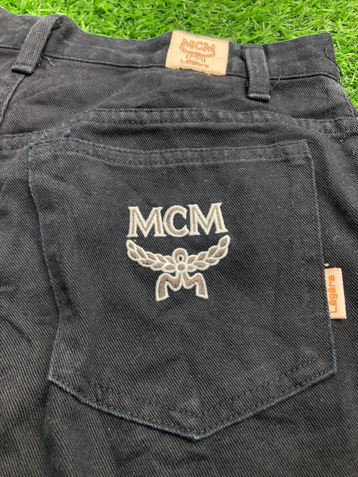 Vintage MCM Blue Black Denim Jeans - 5