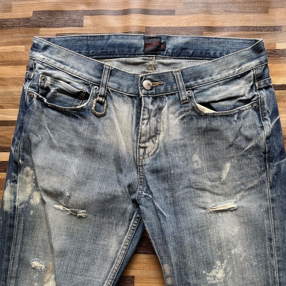 Ripped Style Jack Rose Distressed Denim Vintage - 5