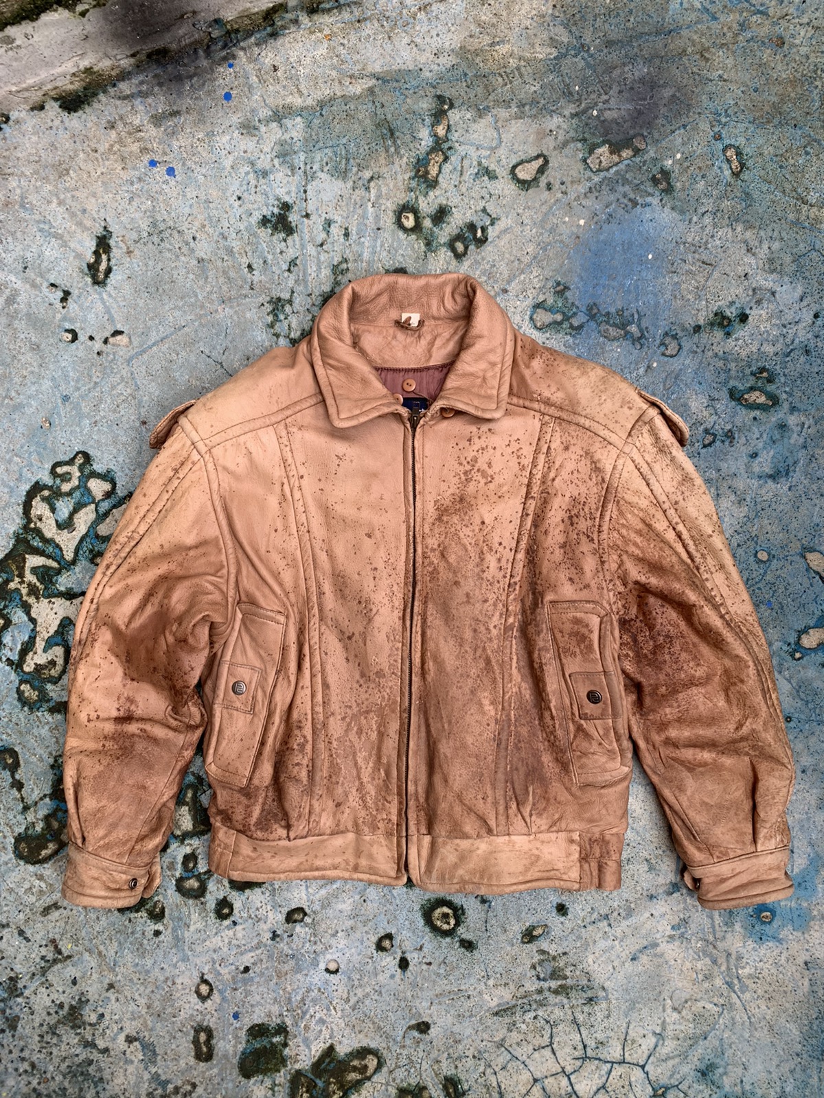 Other Designers Vintage - Vintage Robert Comstock Leather Jacket