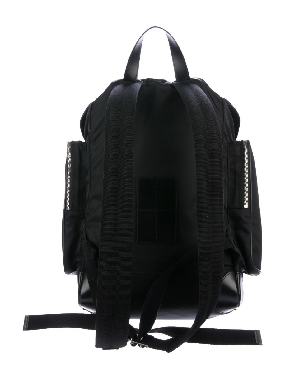 Leather trimmed Backpack - 3