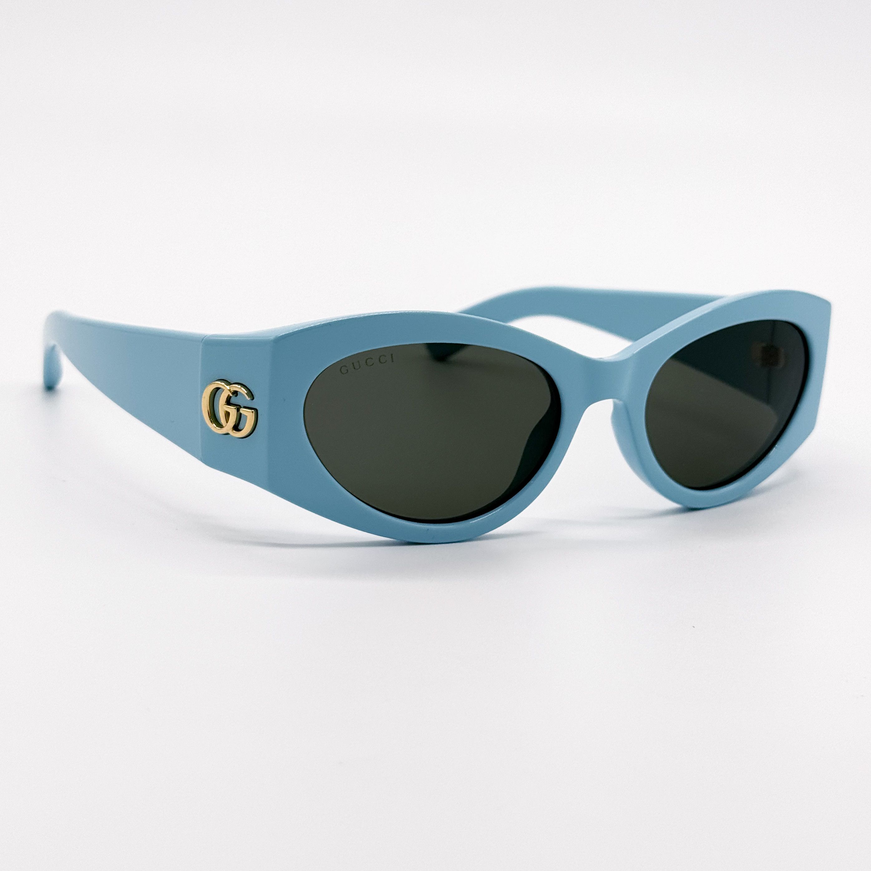 NEW GUCCI GG1401S 004 LIGHT BLUE OVAL WOMEN SUNGLASSES GUCCI - 6