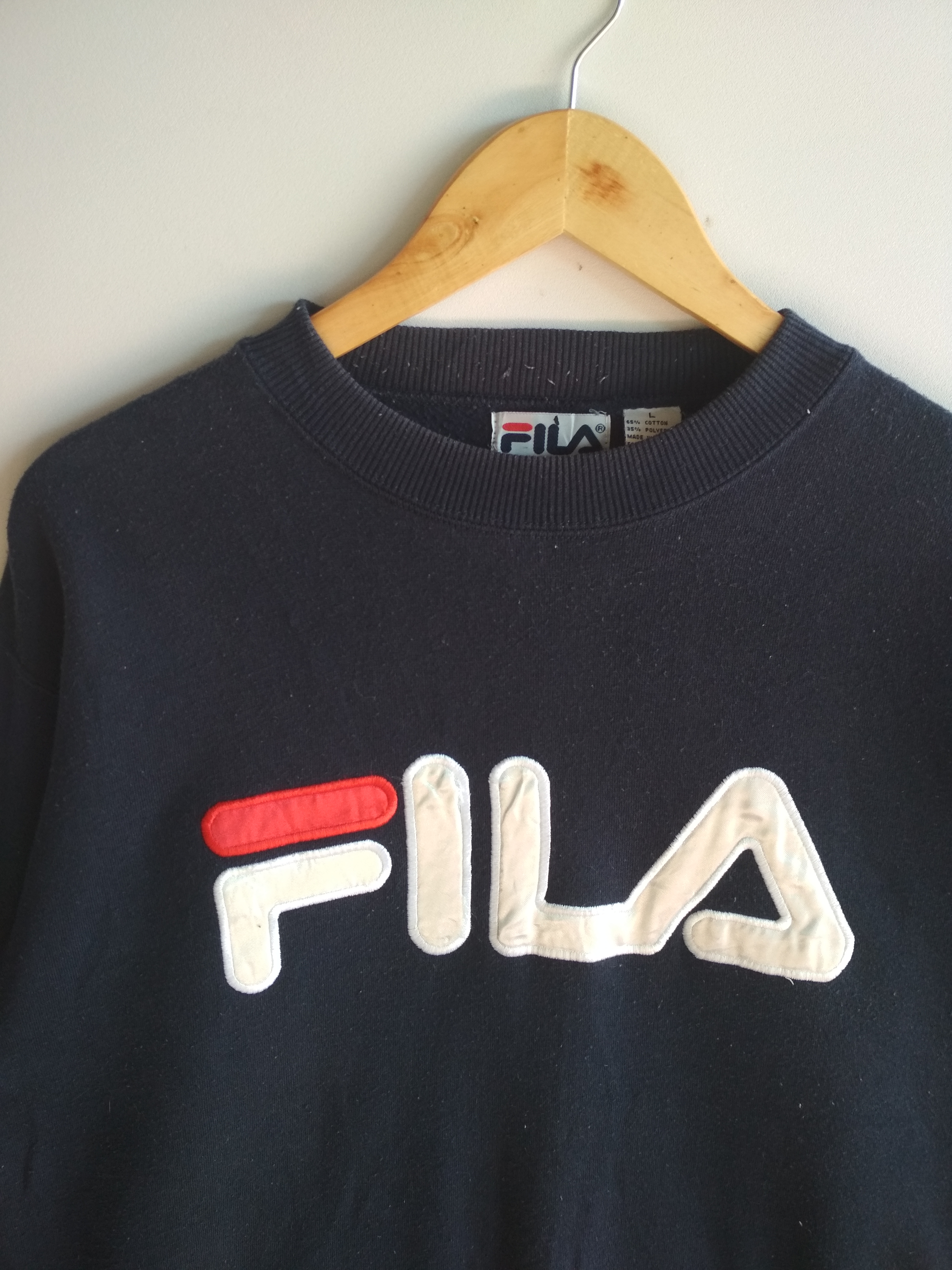 Fila - FILA Big Logo Embroidery Front and Back Sweatshirt - 2