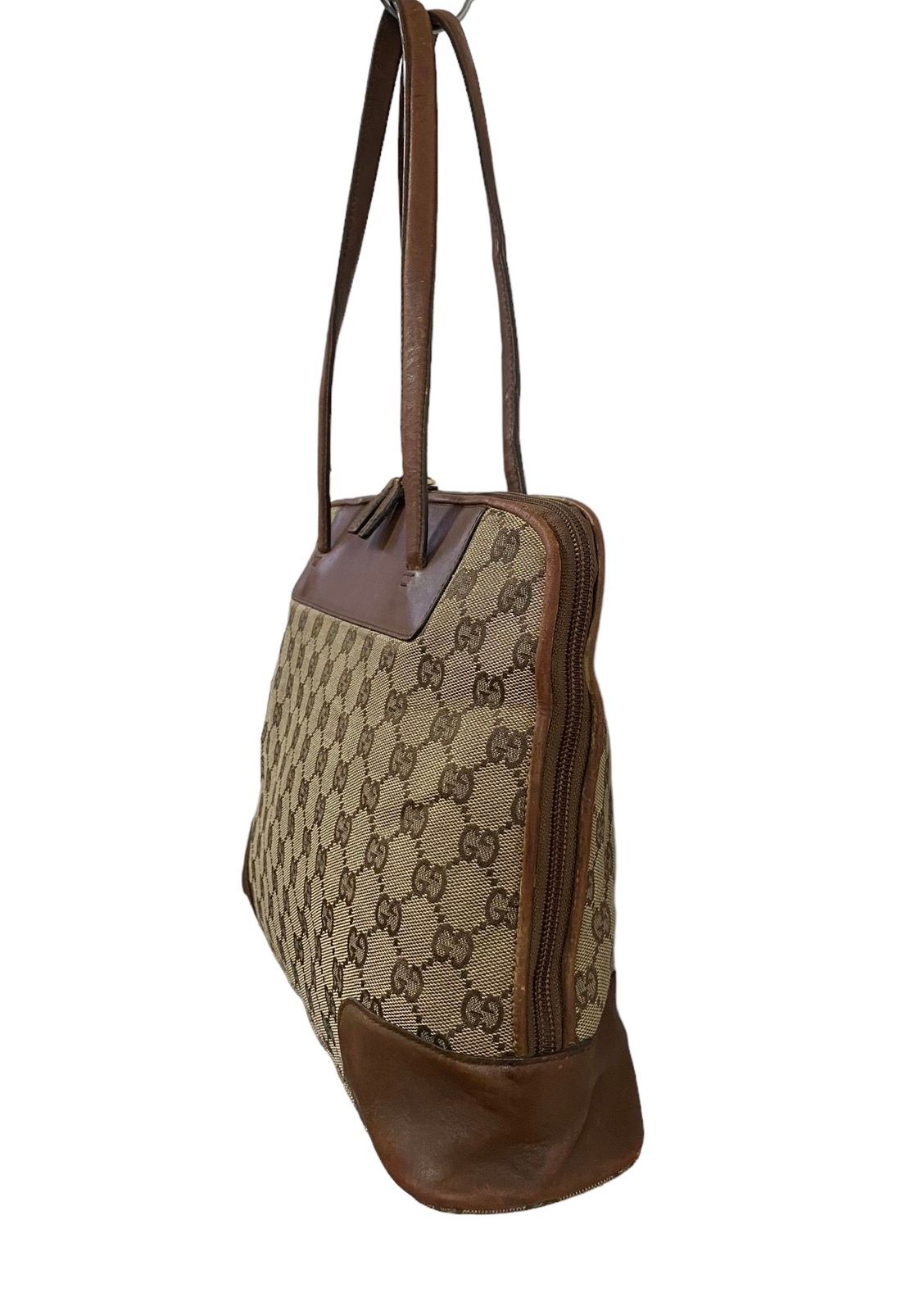 Vtg🔥Authentic Gucci GG Canvas Handbag - 6
