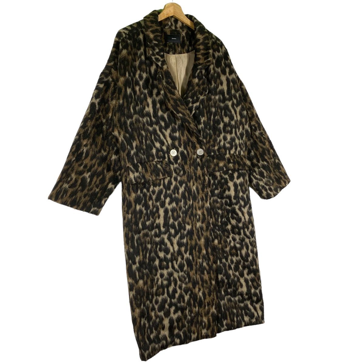 Vintage Emoda Leopard Design Long Coat F Size - 4