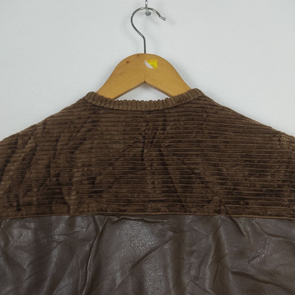 Designer - Fernand Razzini Italy Designer Leather Corduroy Vest Jacket - 6