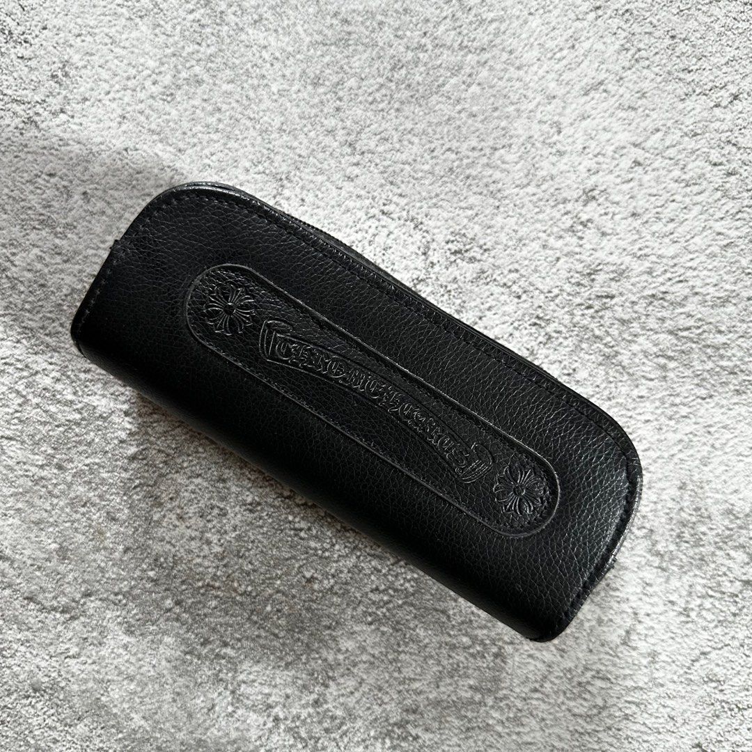 Chrome hearts leather aviator eyeglass case - 6