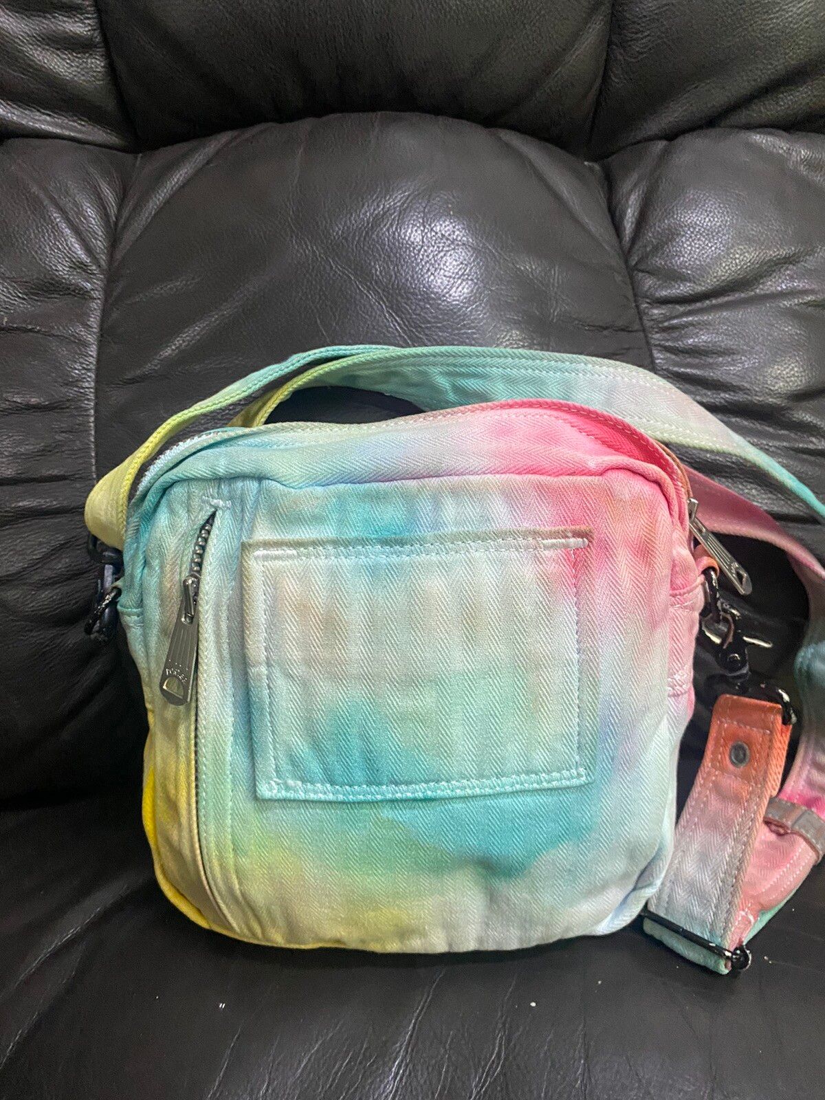 Porter Rainbow Color Cotton Crossbody Bag - 3
