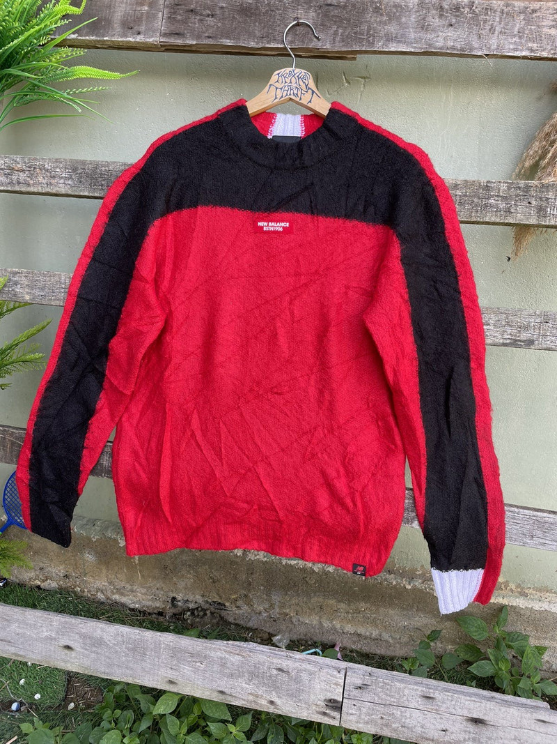 ⚡️New Balance BSTN1906 Central Logo Wool Sweetshirts - 1