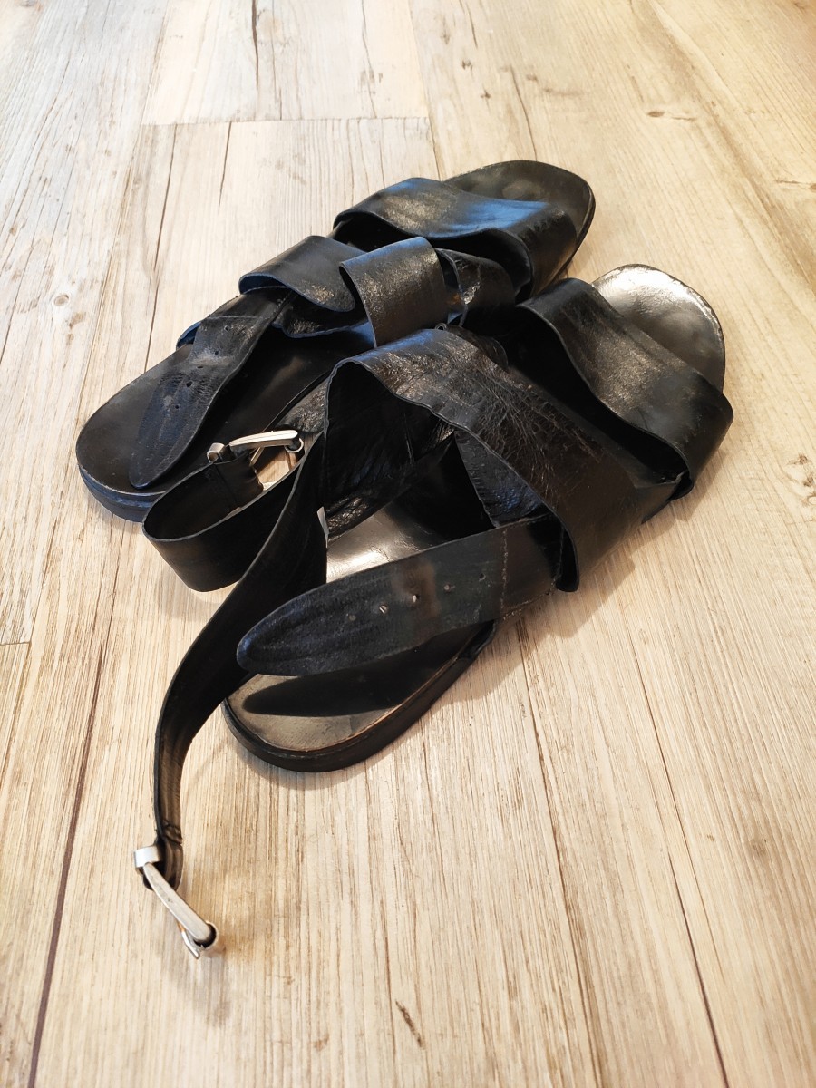 Gianni Barbato - Leather sandals.Like Guidi Marsell or Saint Laurent - 3