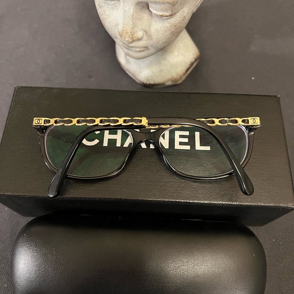 CHANEL 3221-Q C.622 53-15 135 Glasses Frames Chain Detail Logo Italy Emma Watson - 5