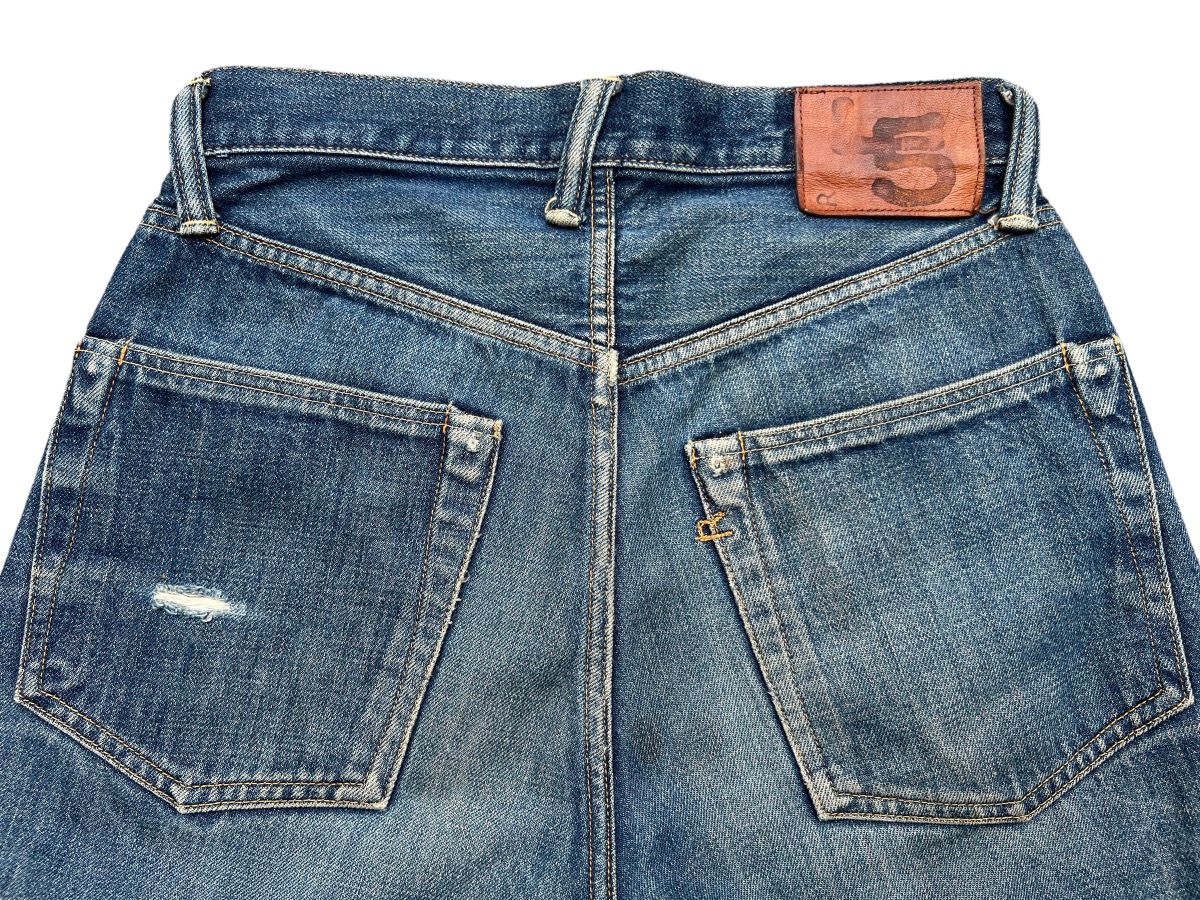Vintage 45Rpm Selvedge Faded Distressed Denim Jeans 29x29 - 9