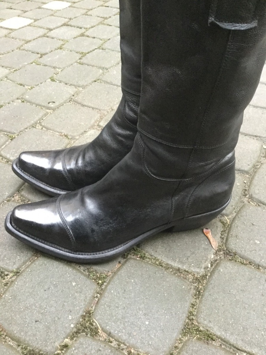 Gianni Barbato - Black cowboy boots.Like Saint Laurent or Vetements - 4